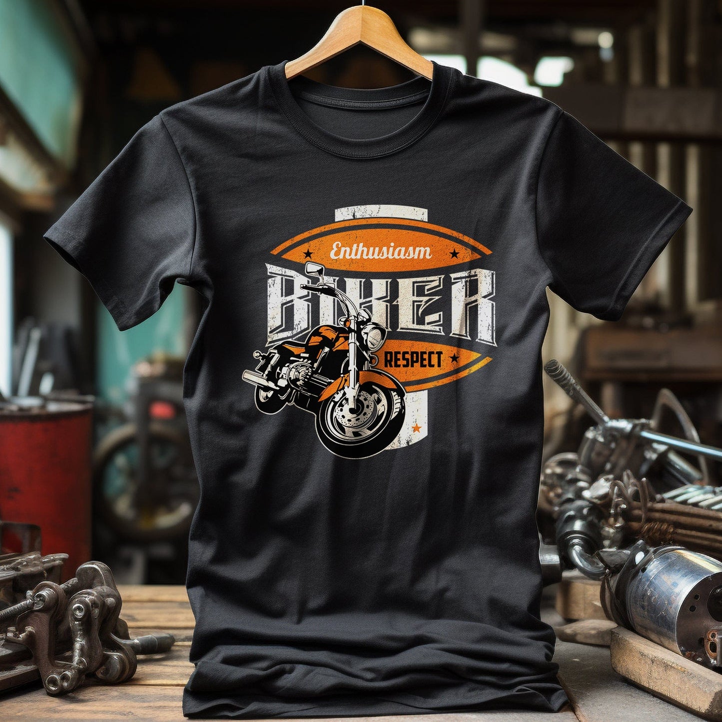 Enthusiasm Biker T-Shirt - Rev Up