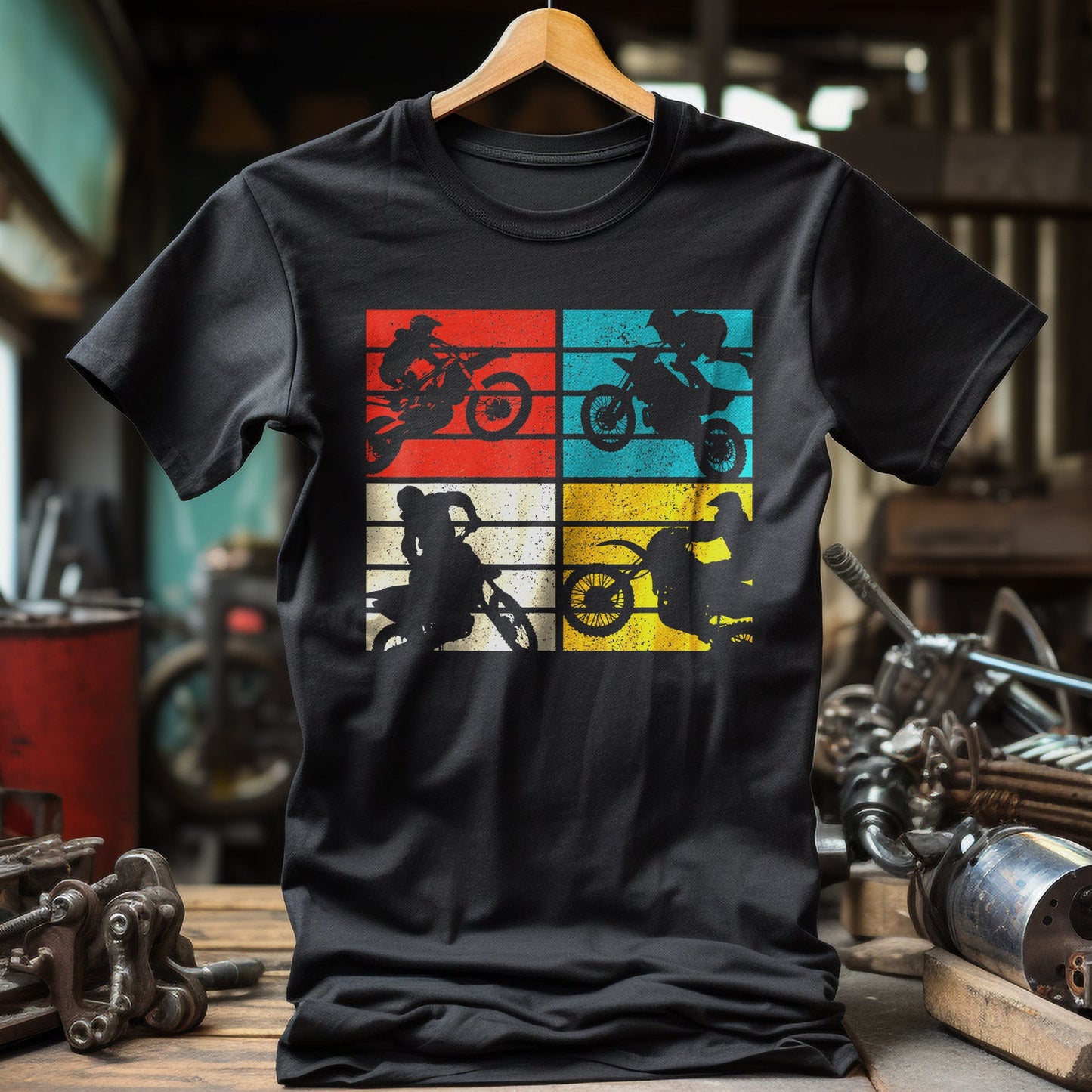 Vintage Dirt Bike Motocross T-Shirt
