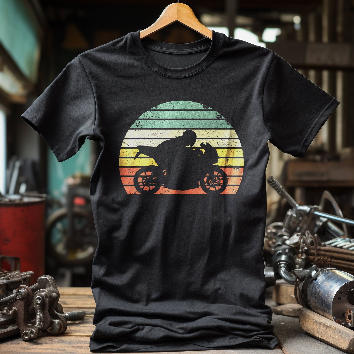 Vintage Biker Motorcycle 34 T-Shirt