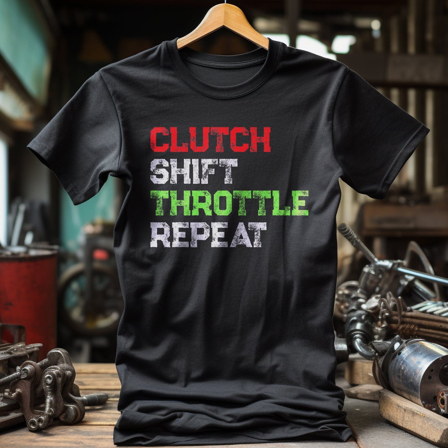 Clutch Shift Throttle Repeat T-Shirt