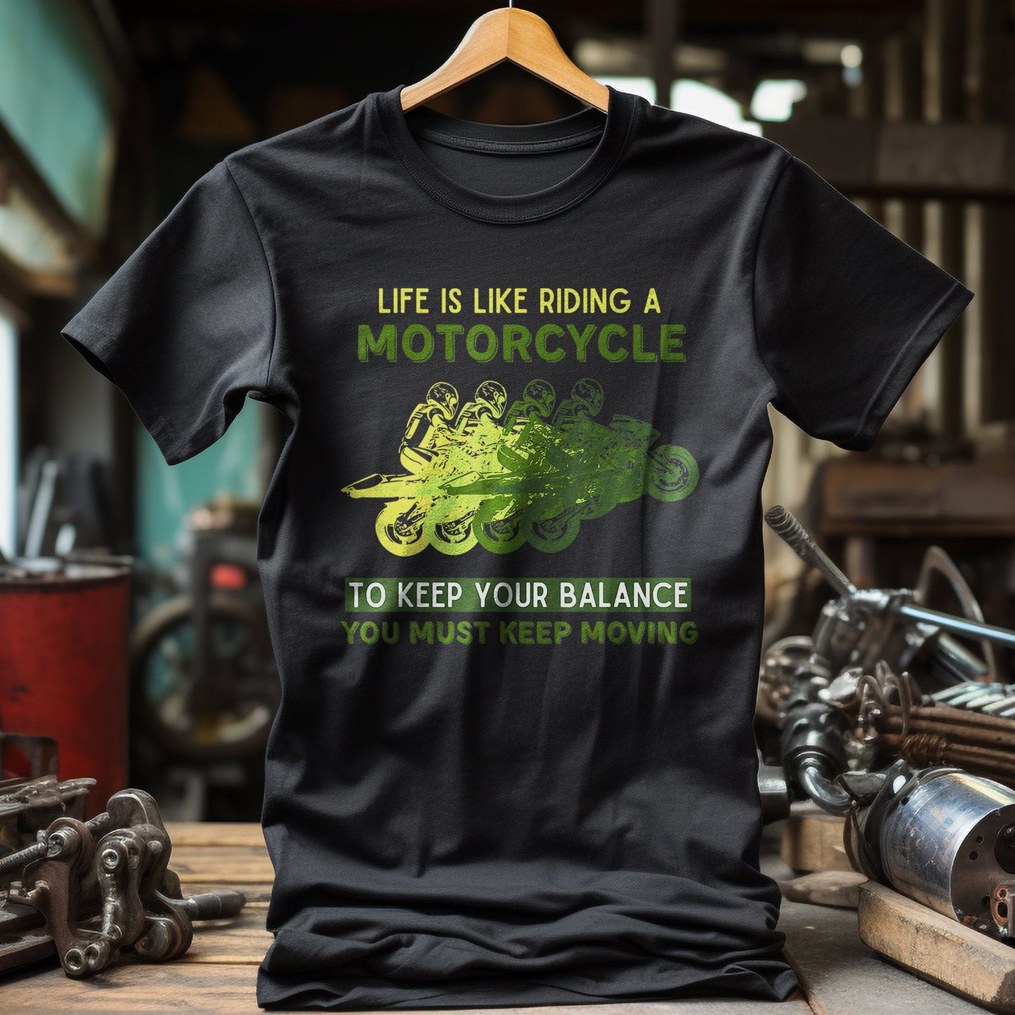 Life is Like a Motorcycle T-Shirt -