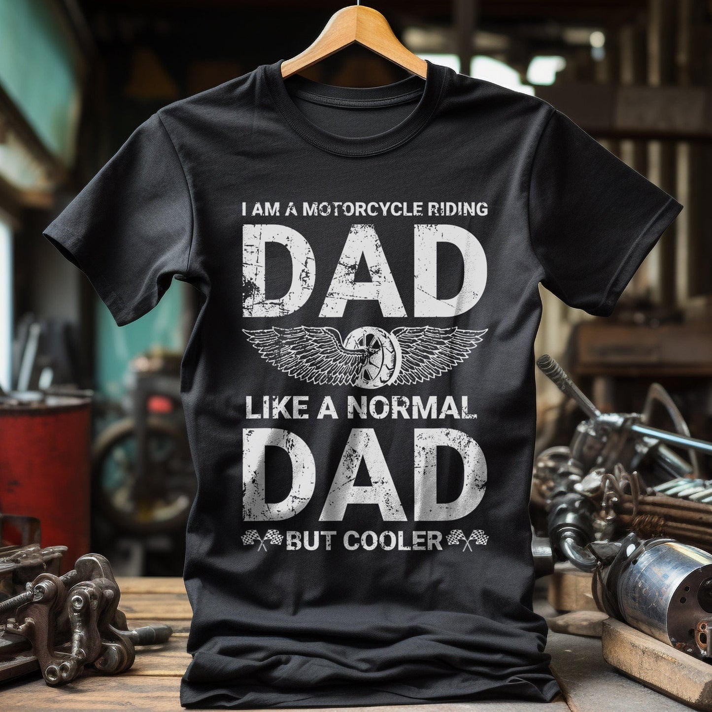 Motorcycle Riding Dad T-Shirt -
