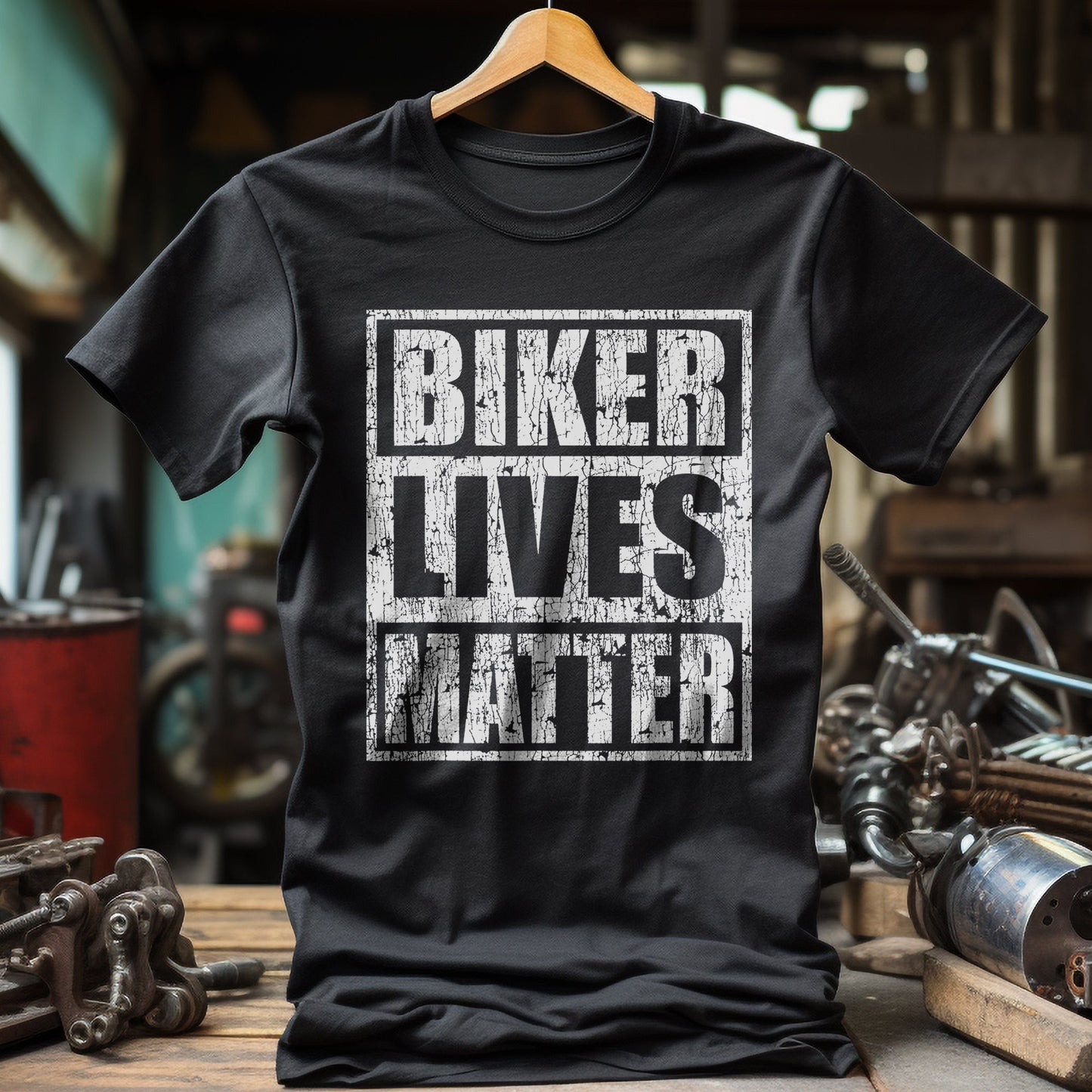 Vintage Biker Lives Matter T-Shirt