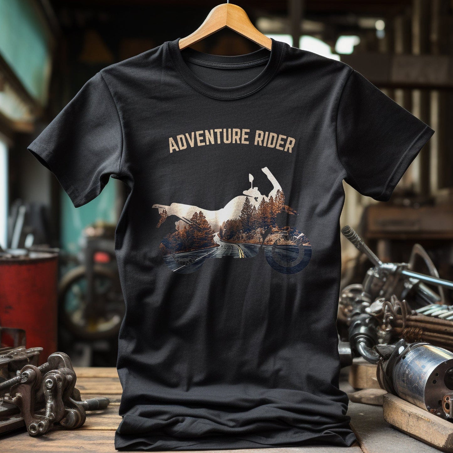 Adventure Motorcycle Biker t-shirt