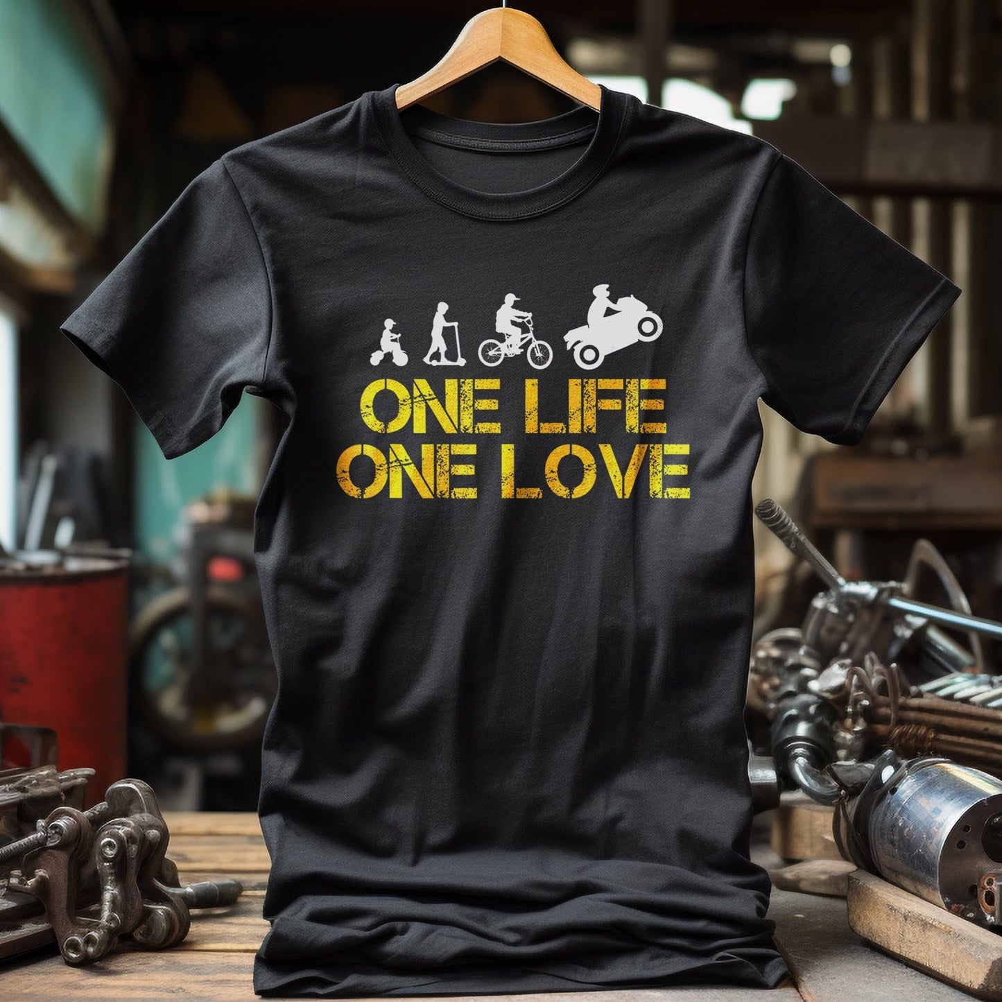 One Life One Love Motorcycle T-Shirt