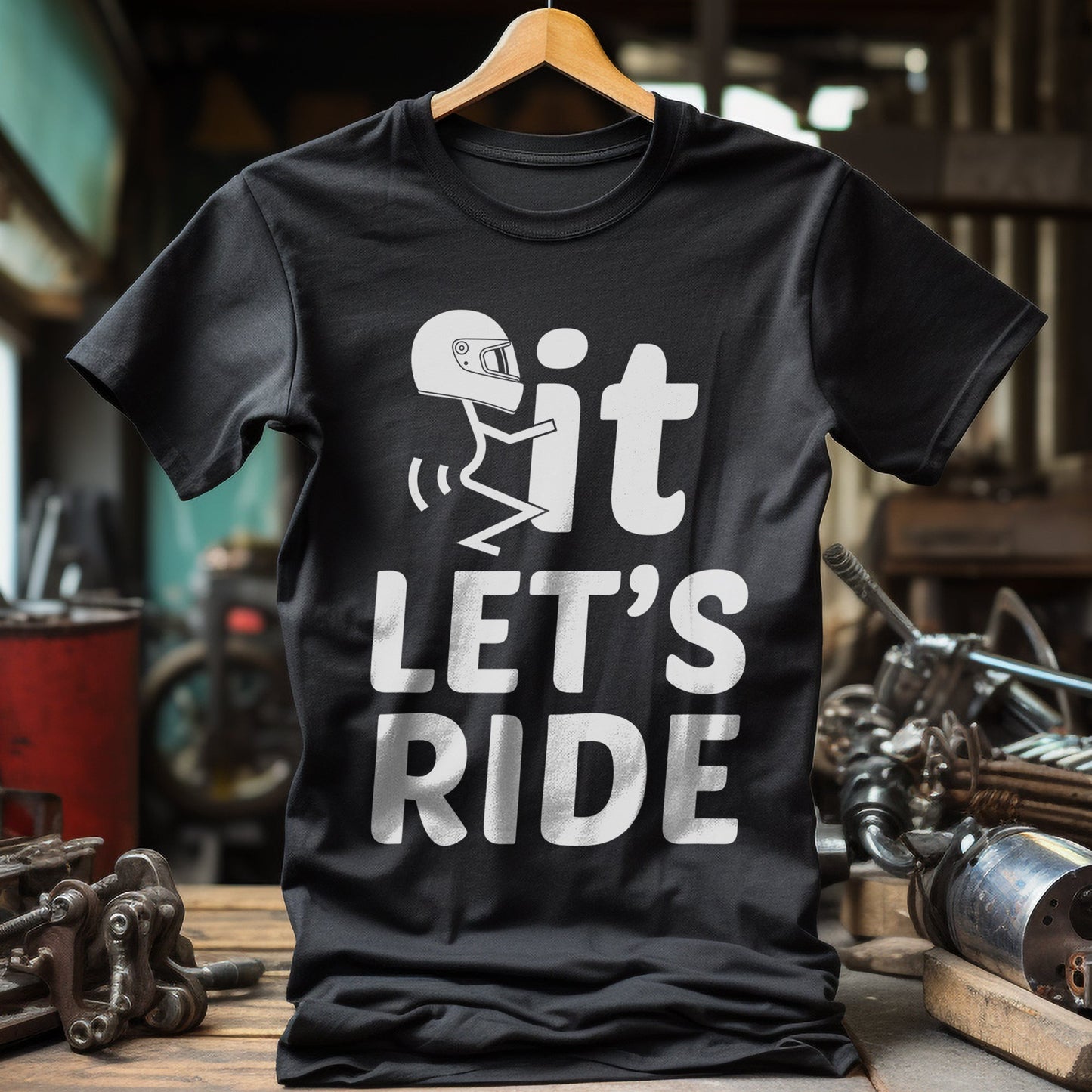 Let's Ride Motorcycle Biker T-Shirt