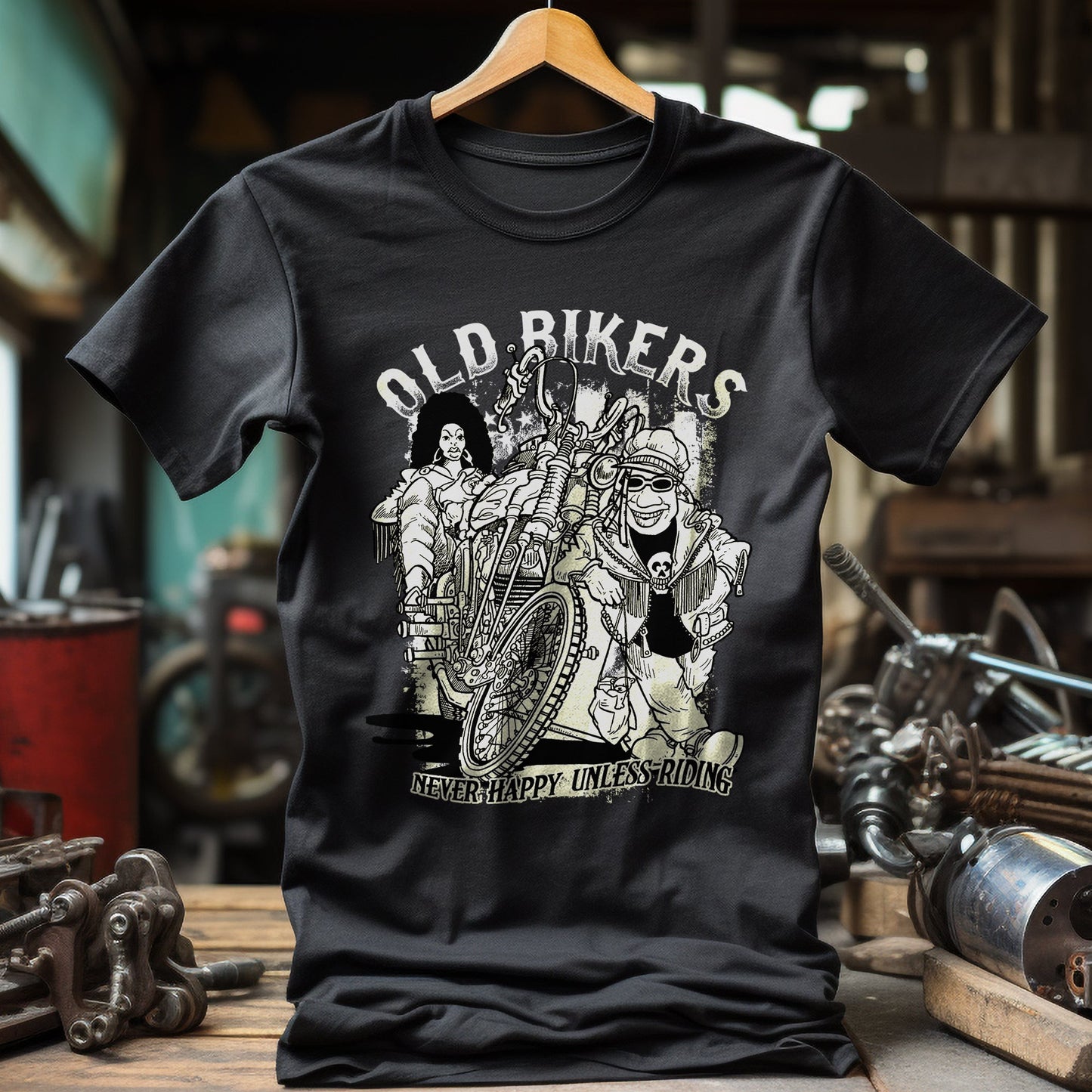Old Bikers Copy T-Shirt - Vintage