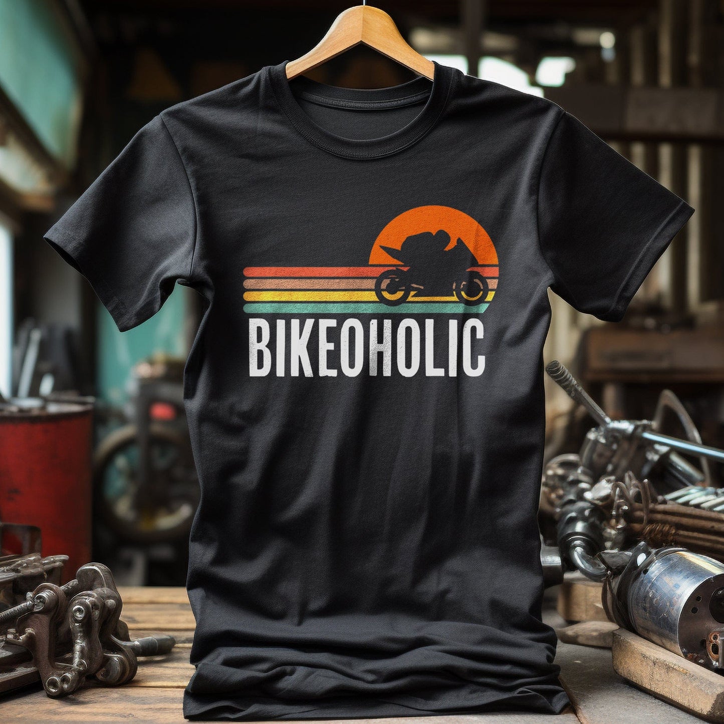 Motorcycle Bikeoholic T-Shirt