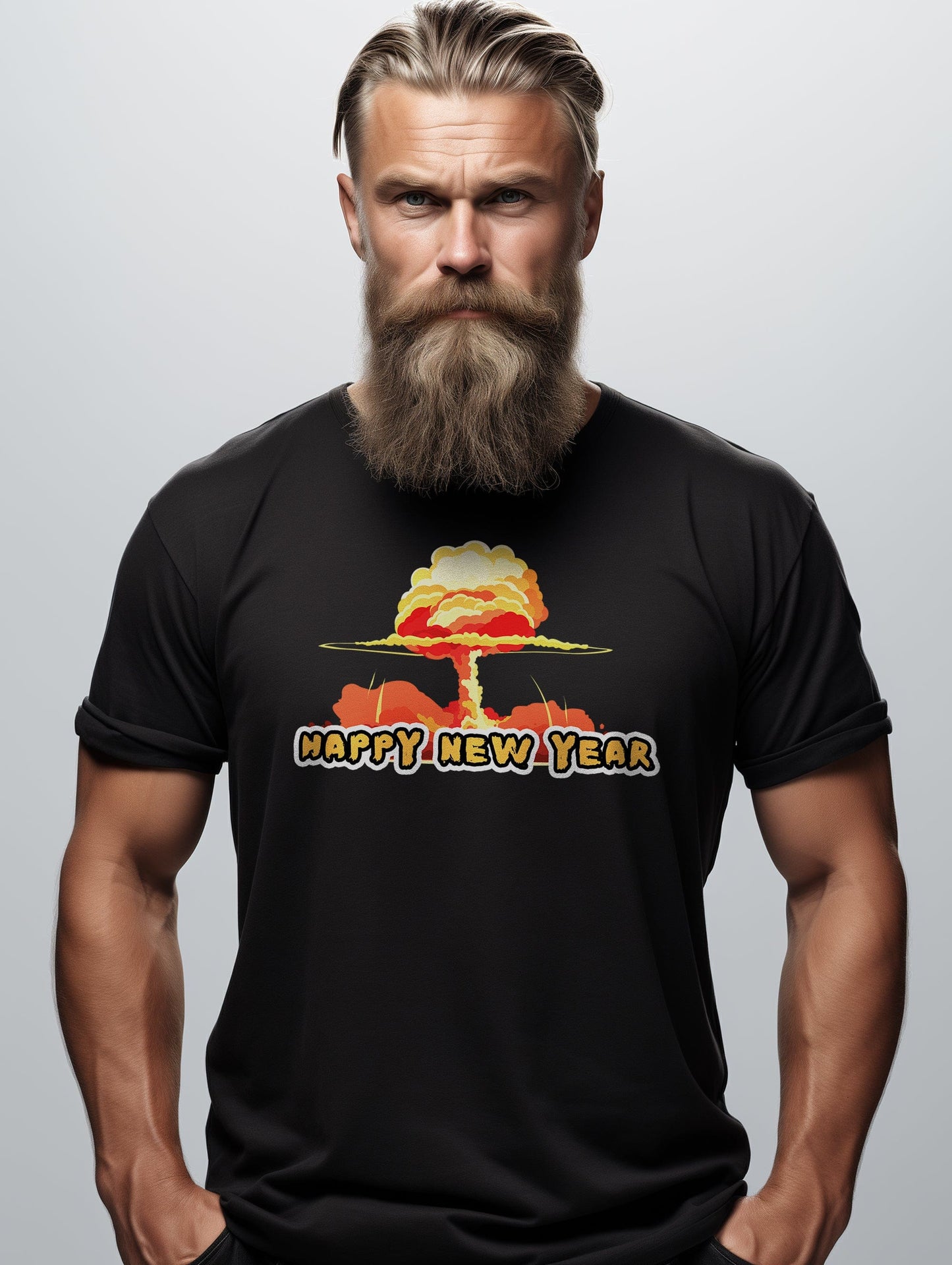 Happy New Year Nuclear Bomb T-Shirt