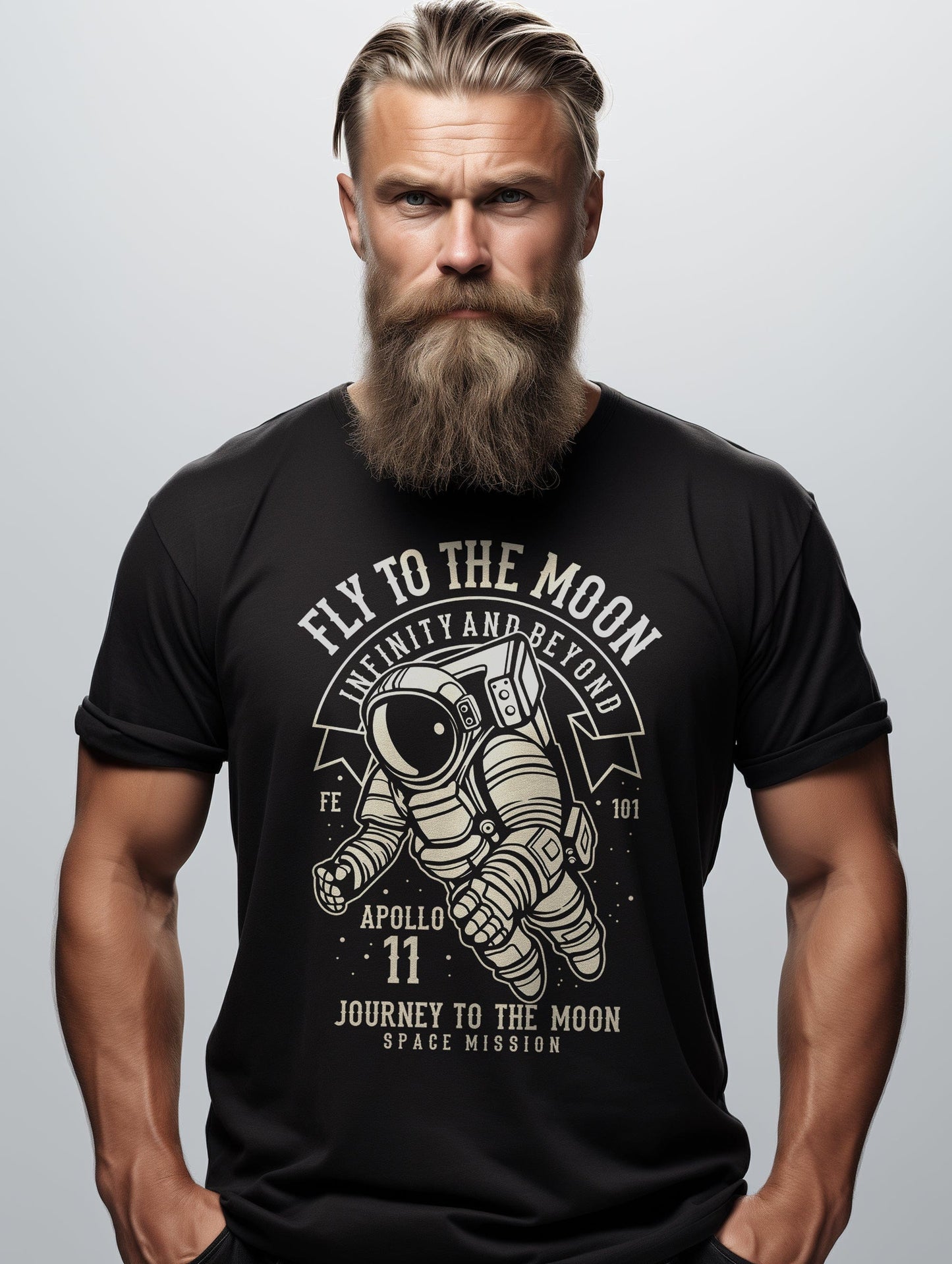 Fly To The Moon Funny T-Shirt
