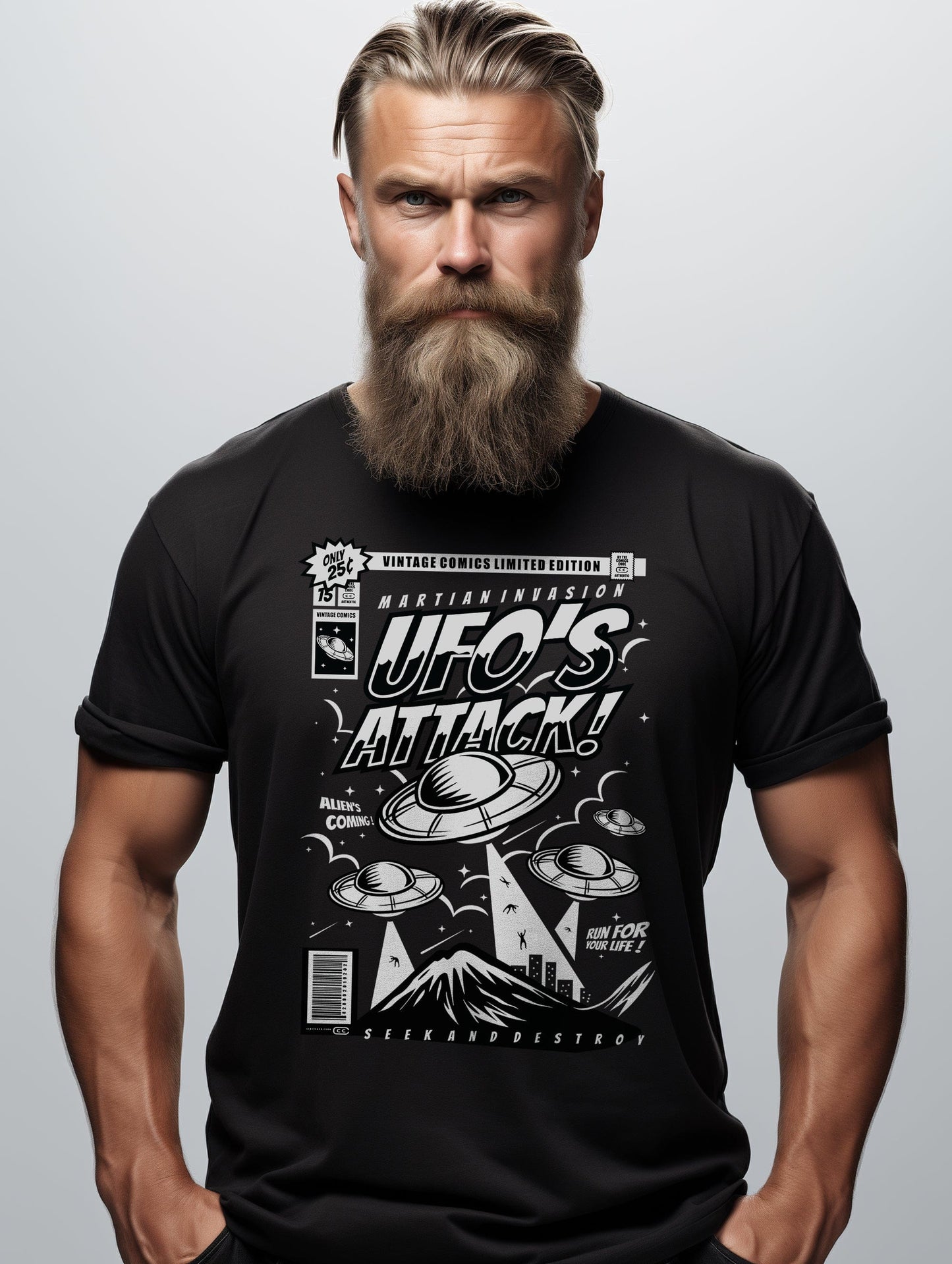 UFO Alien Attack T-Shirt