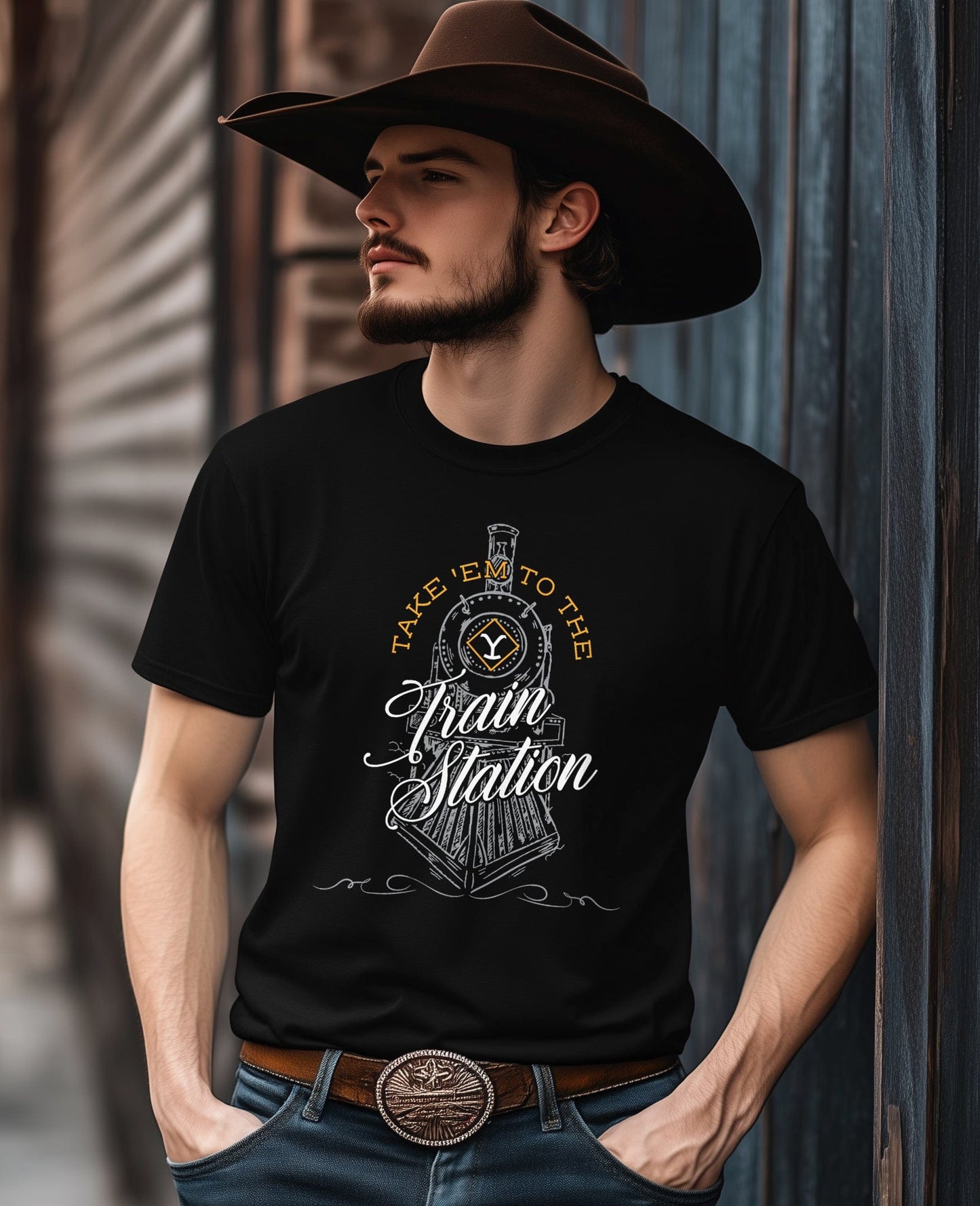 Train Station T-shirt - All Aboard the