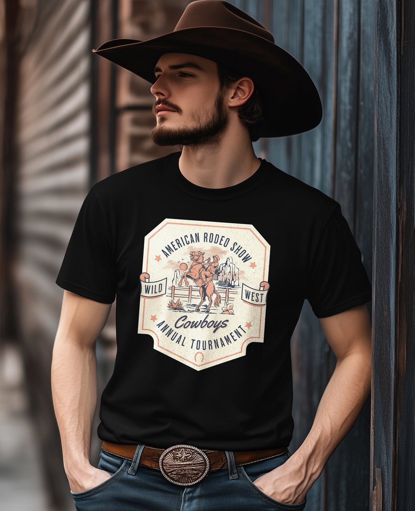 Wild West Rodeo Cowboys T-Shirt