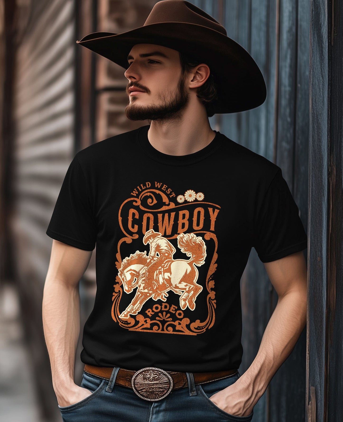 Wild West Cowboy Rodeo T-shirt -