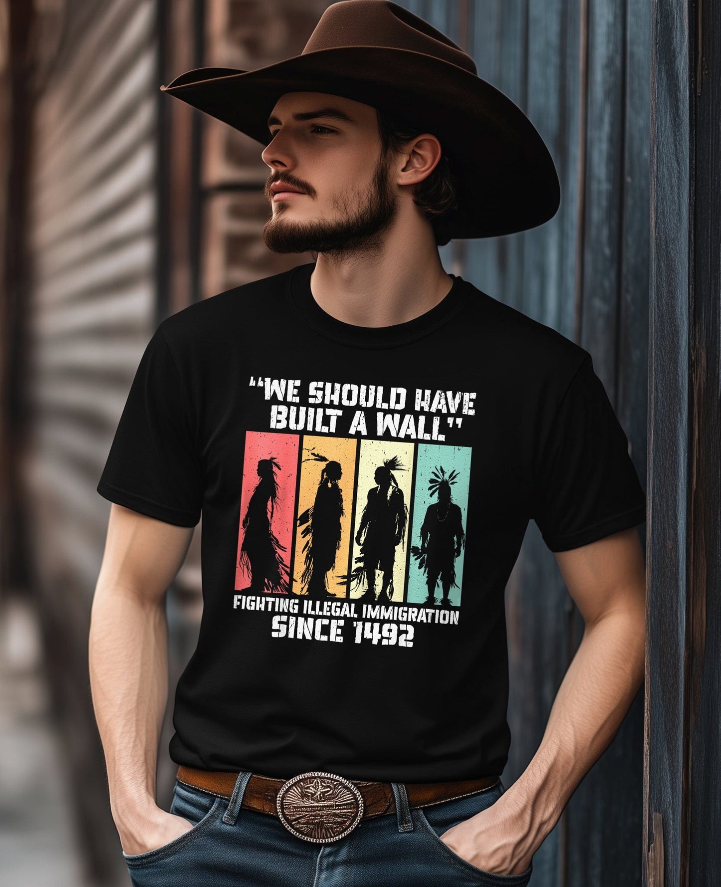 Should Build a Wall Funny T-Shirt