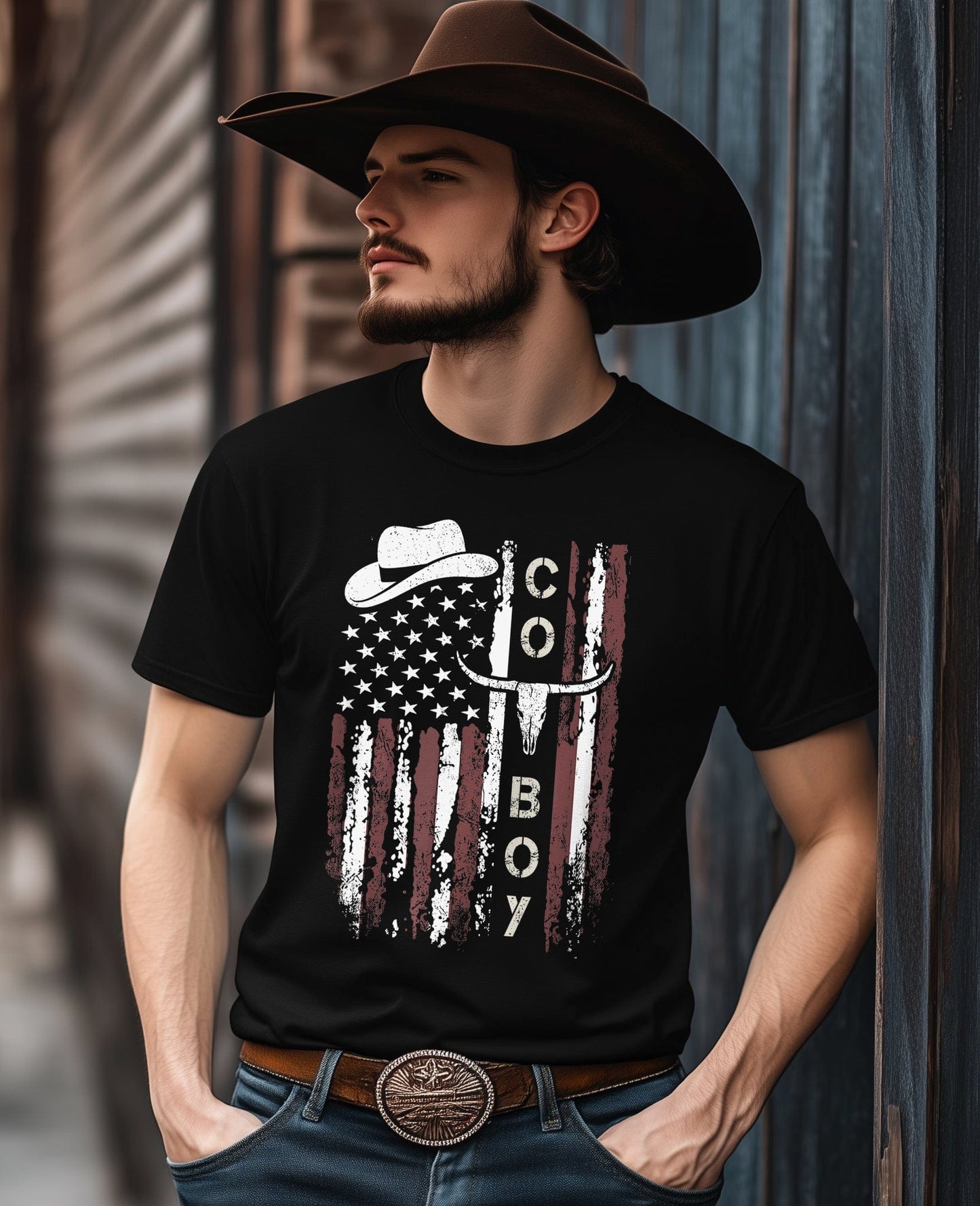 Western Country Cowboy T-Shirt -