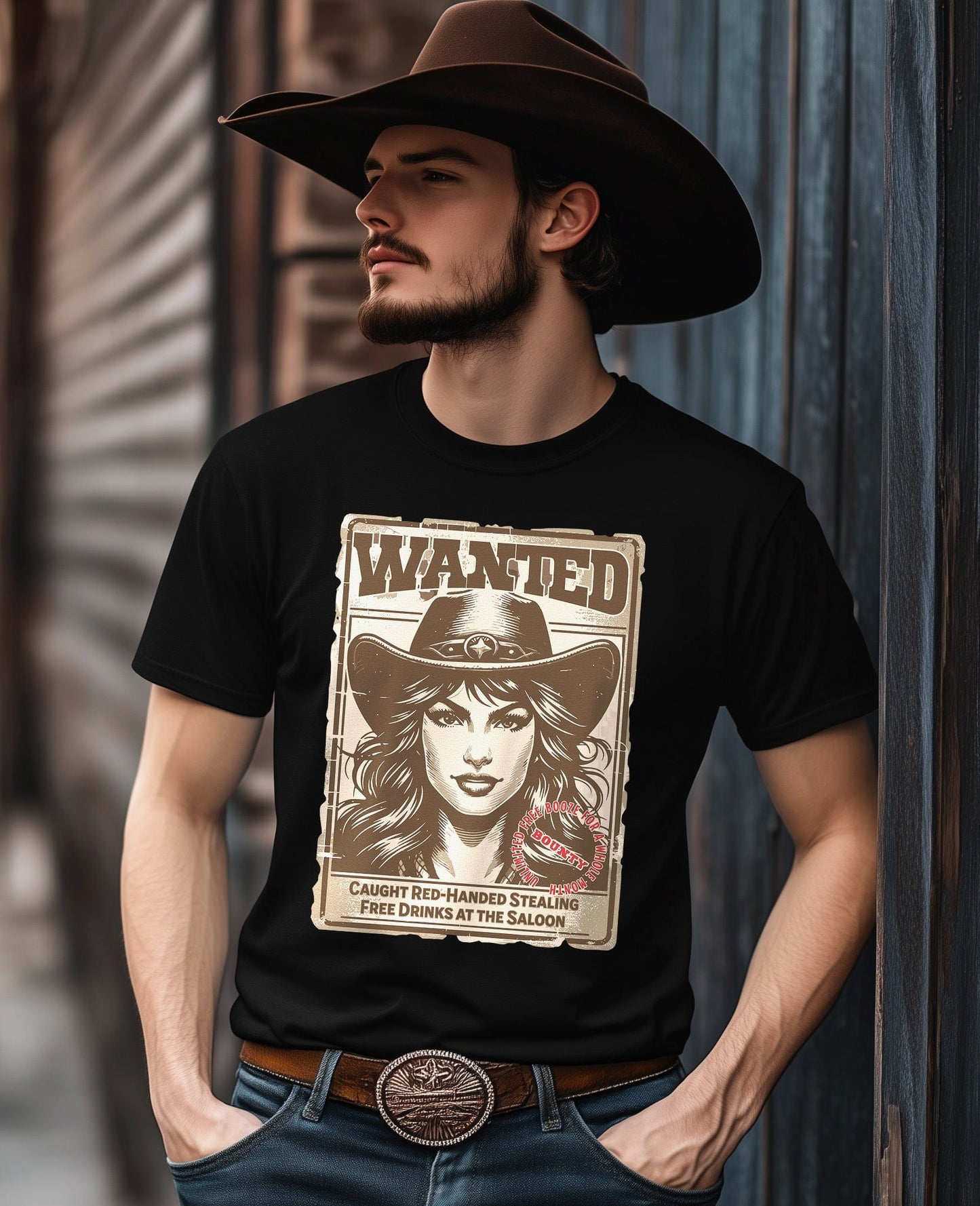 Wanted T-Shirt - Saddle Up for Style!