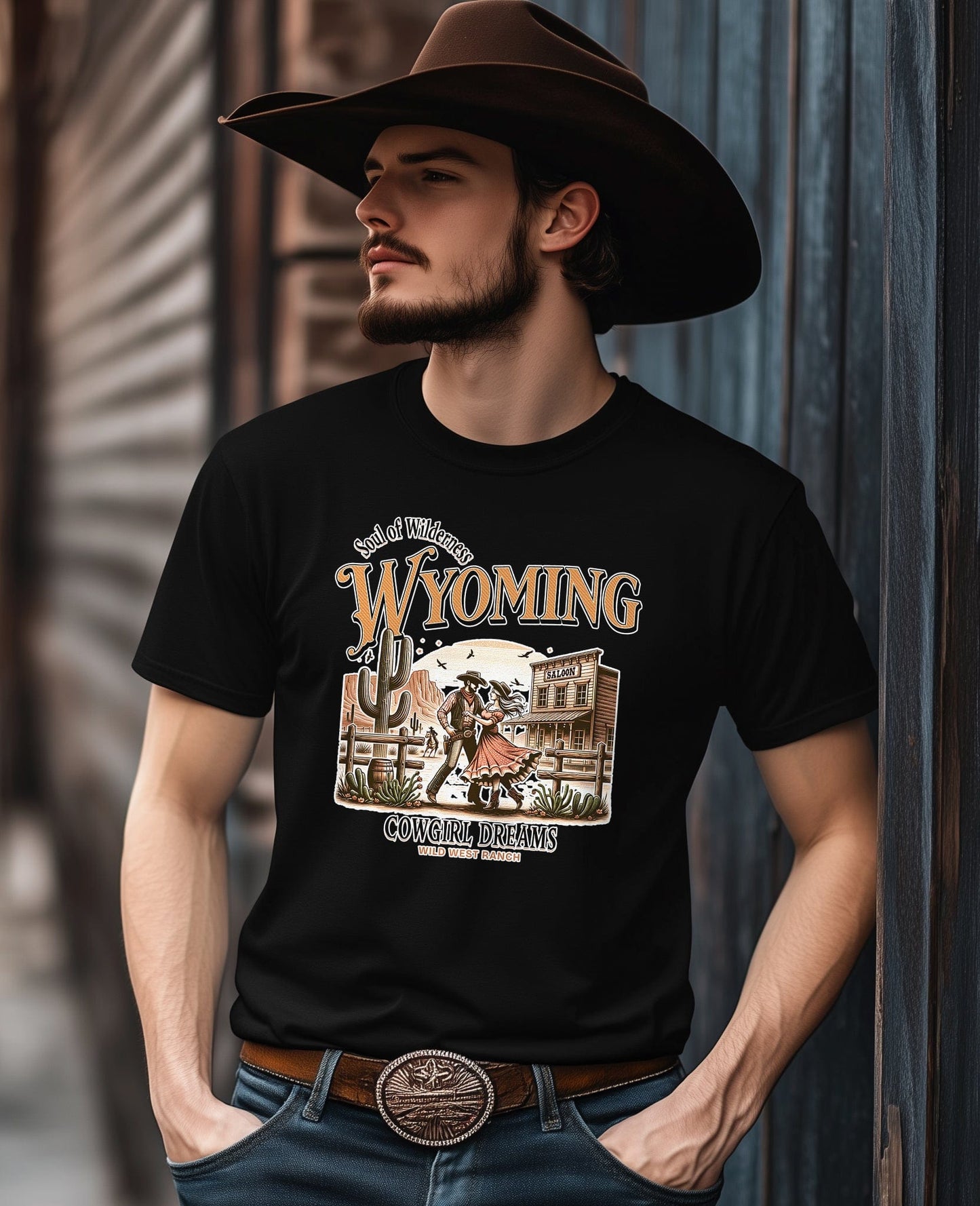 Wyoming Cowboy T-shirt