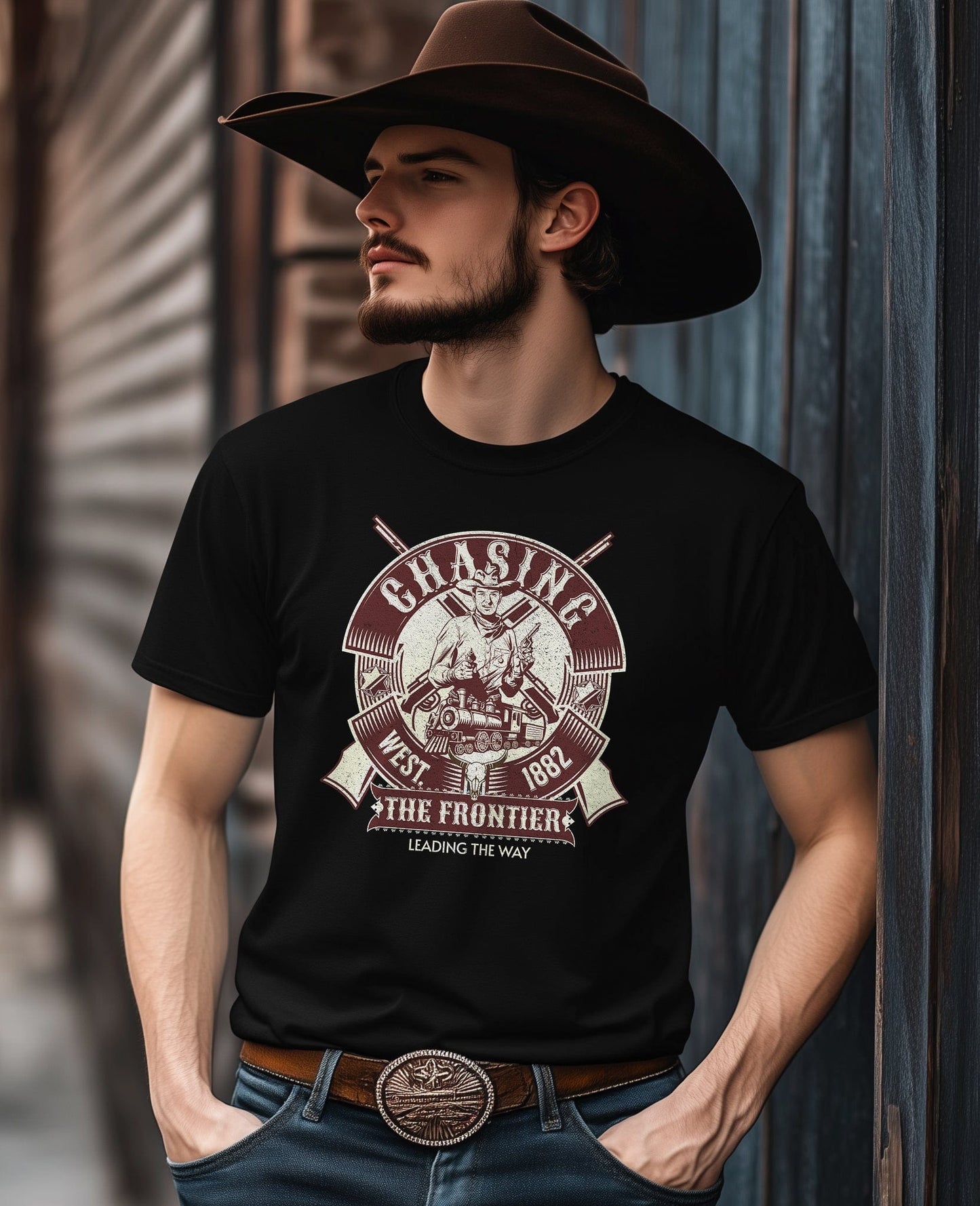 Chasing the Frontier Cowboy T-Shirt