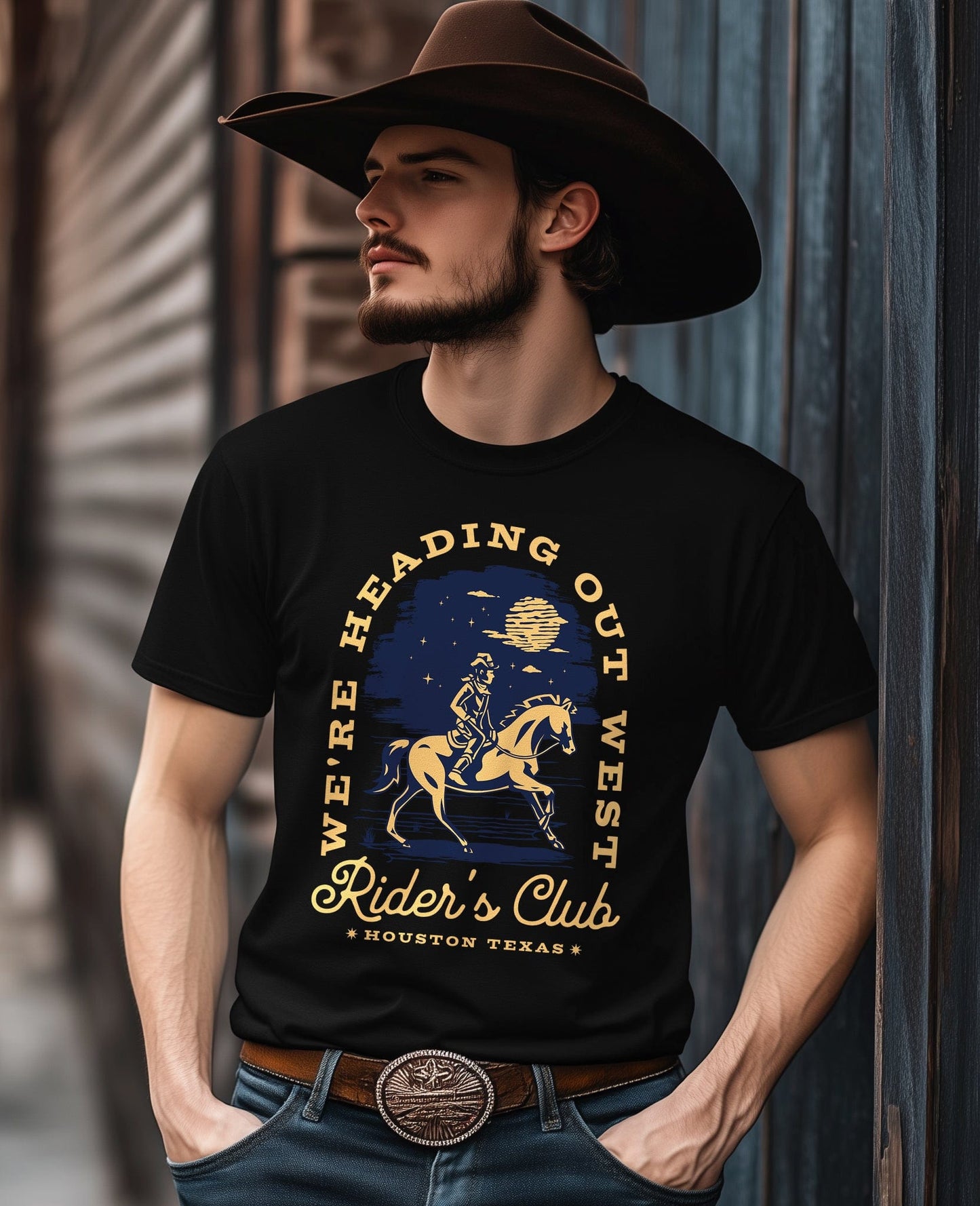 Rider's Club Retro Western T-Shirt -