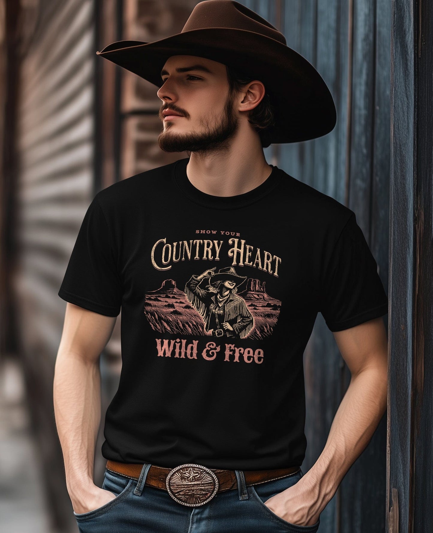 Country Heart Wild & Free T-shirt ‚Äì