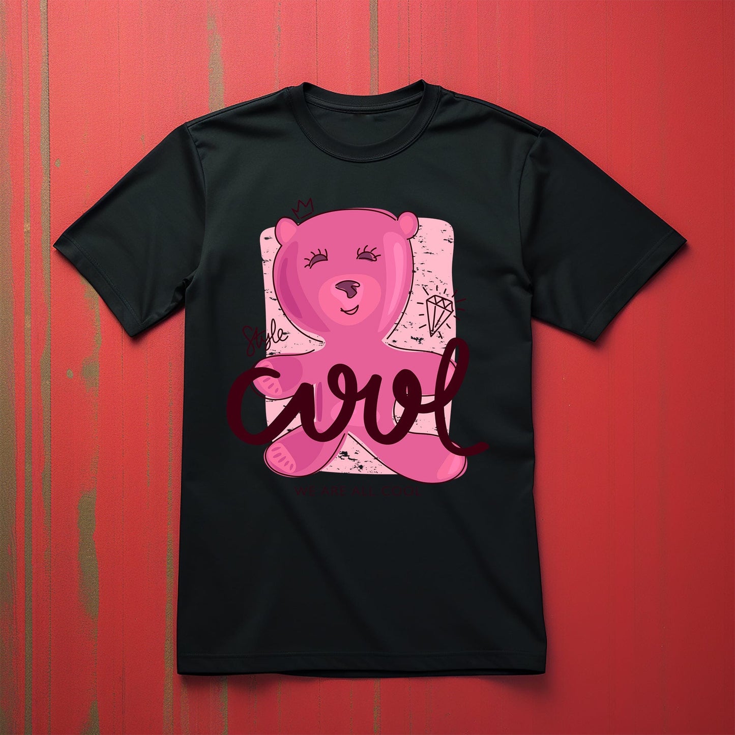 Bearstreet260 TShirt Pink Teddy