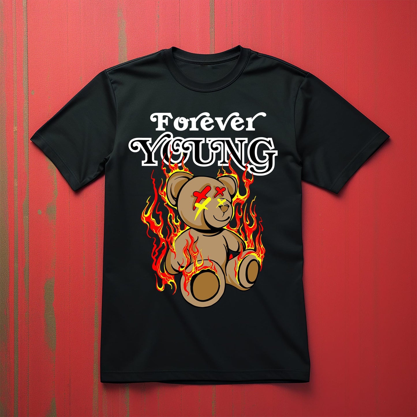 Forever Young Teddy Bear TShirt