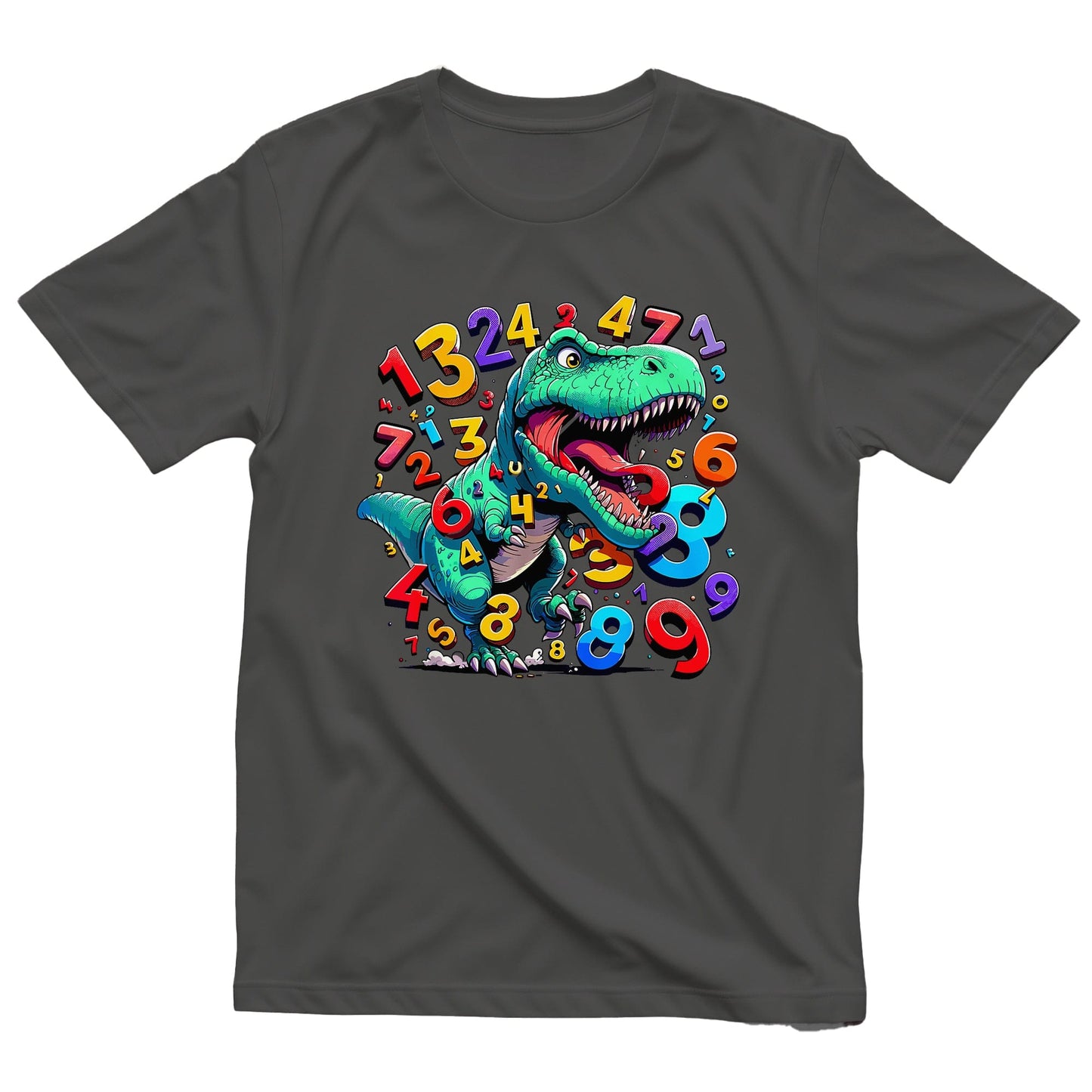 T-Rex Number Math Day  Kids Tee