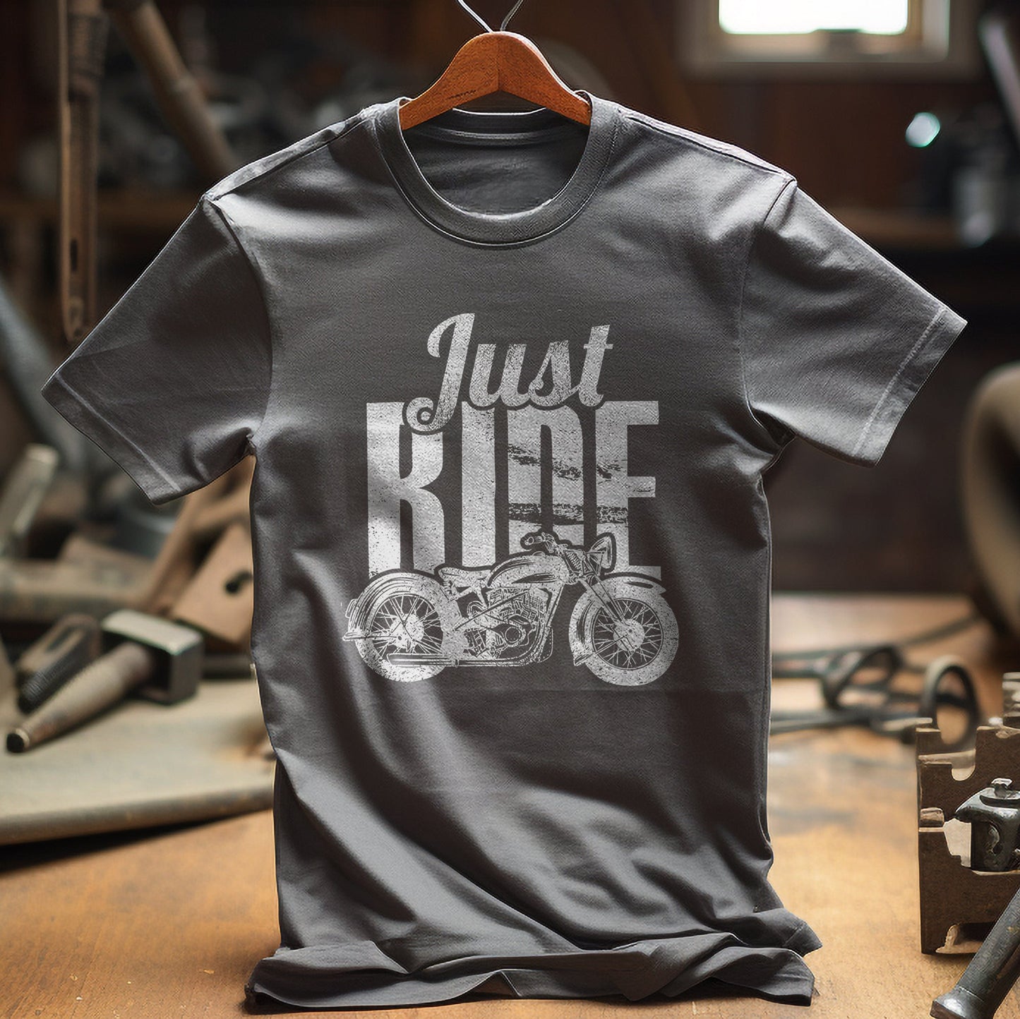 Just Ride Motorcycle T-Shirt -