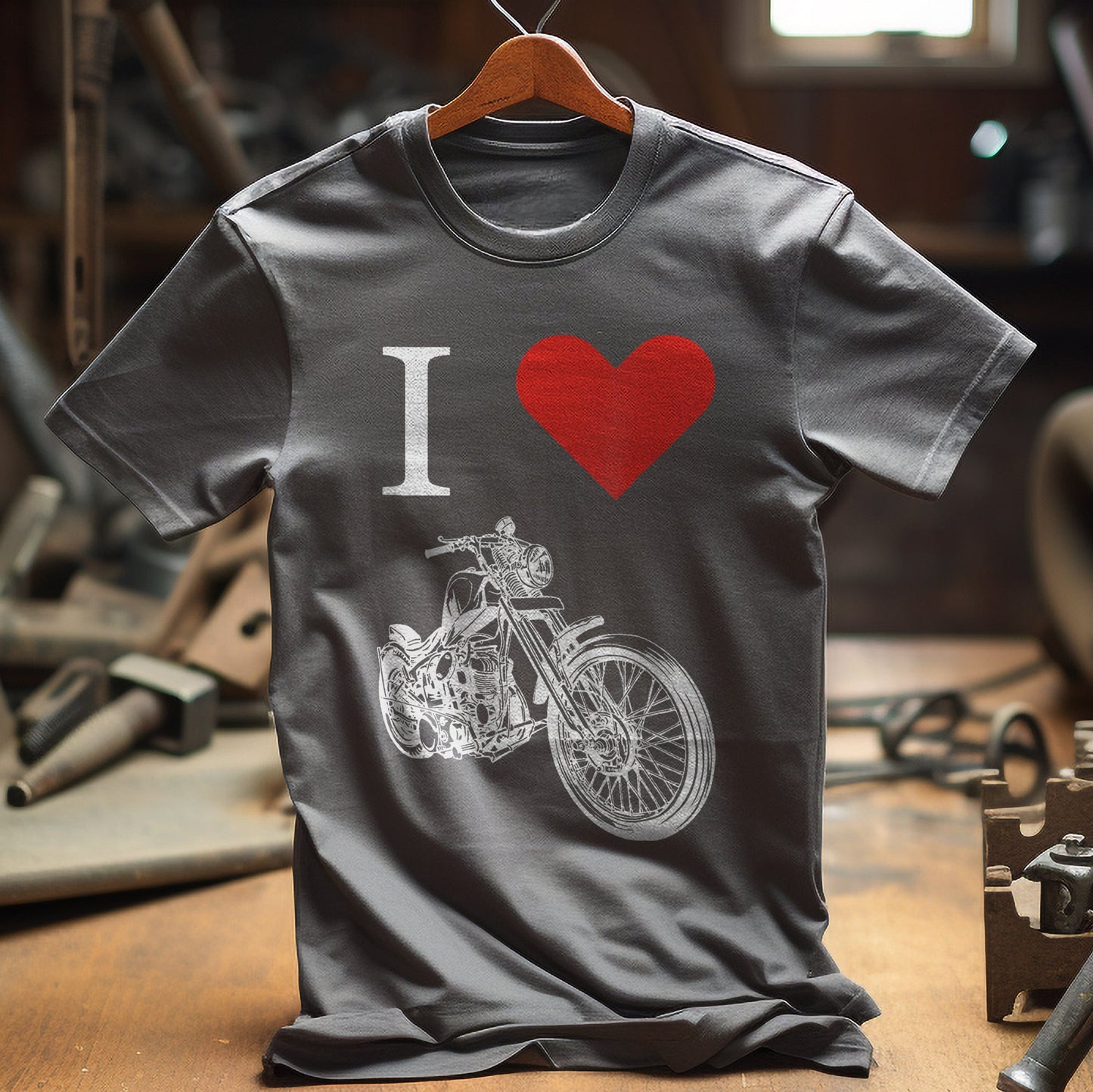 I Love My Motorcycle T-Shirt - Rev