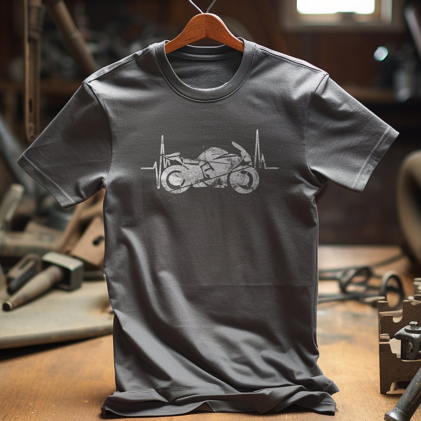 Motorcycle Heartbeat T-Shirt - Rev