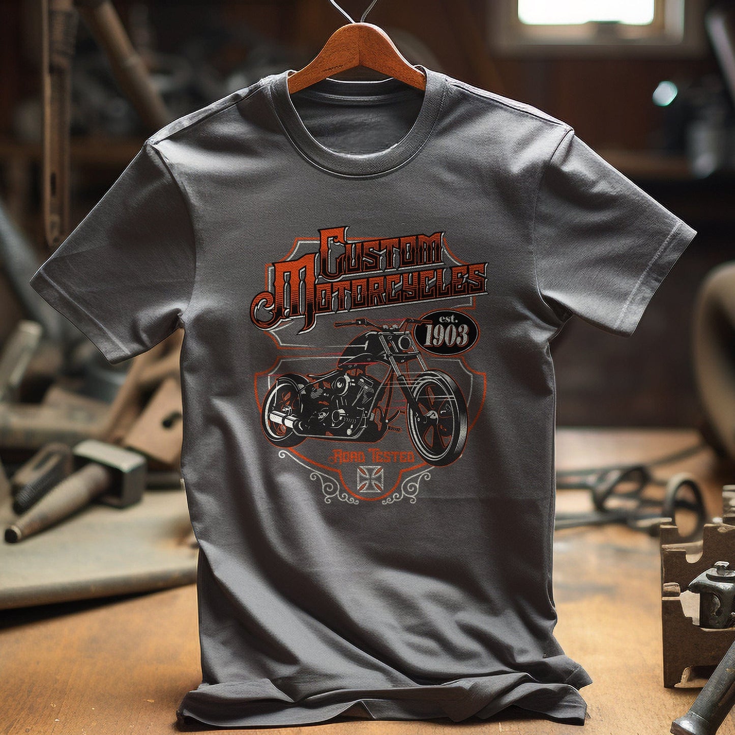Custom Motorcycles T-Shirt - Rev Up