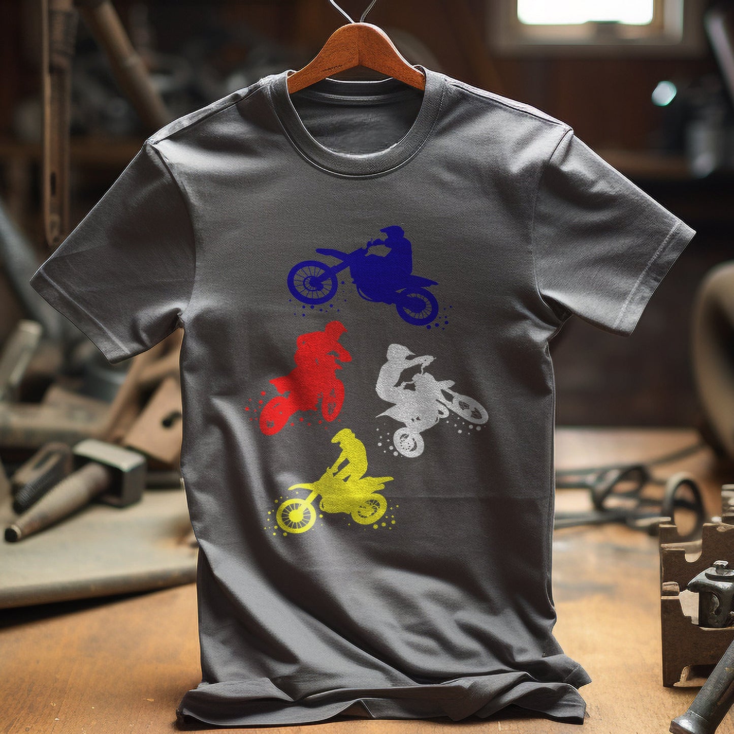 Retro Dirt Bike Boys T-Shirt - Tiny