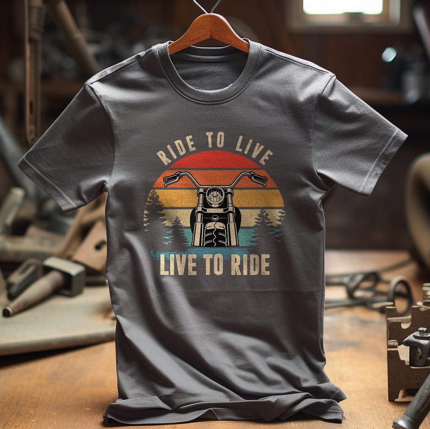 Ride to Live Motorcycle T-Shirt -