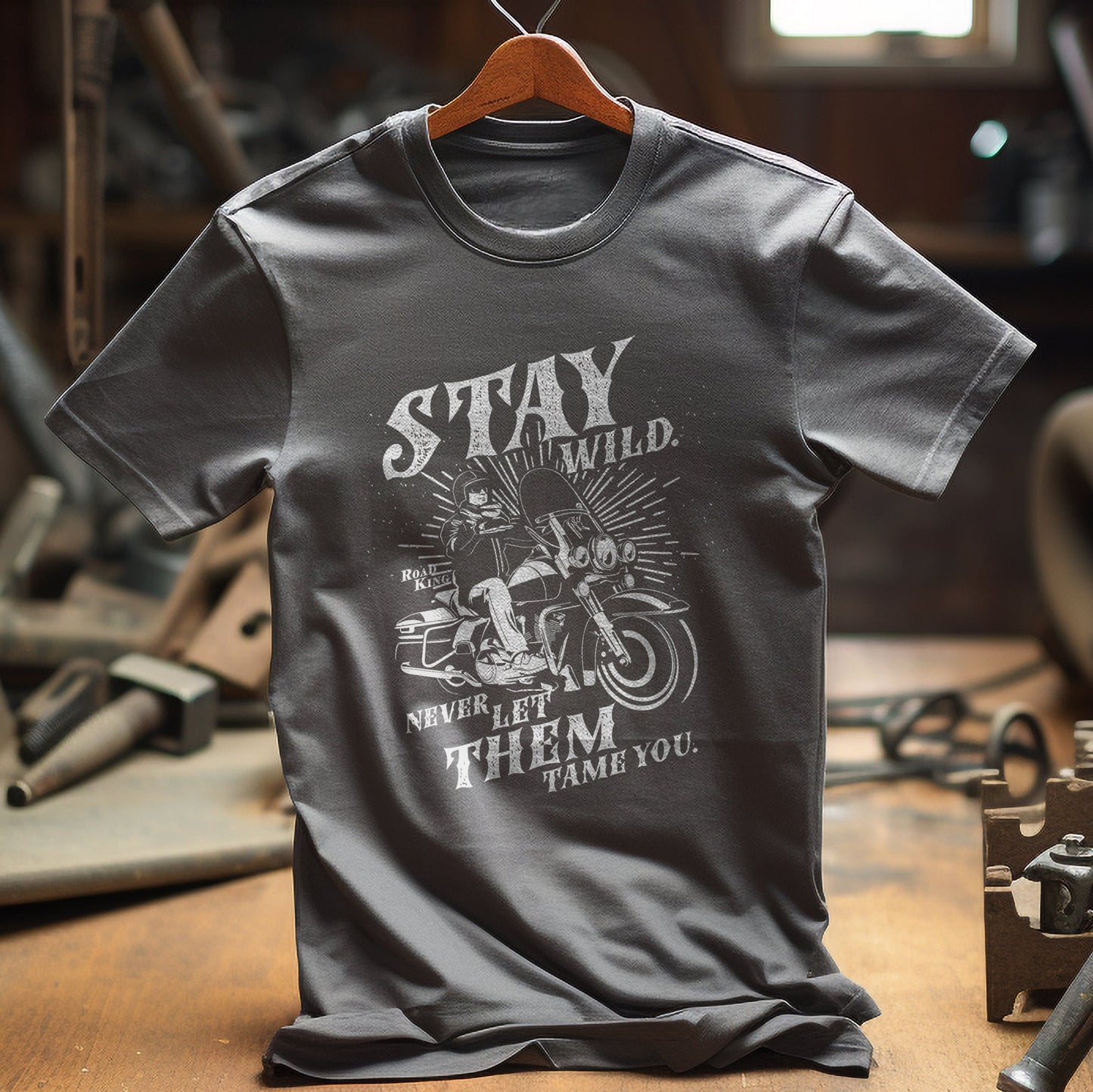 Stay Wild Motorcycle T-Shirt -