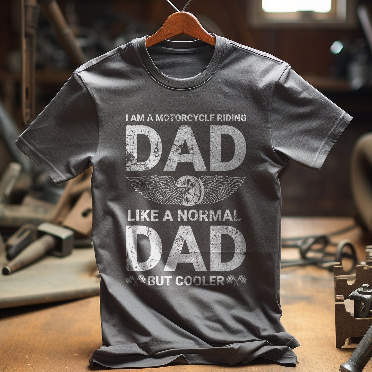 Motorcycle Riding Dad T-Shirt -
