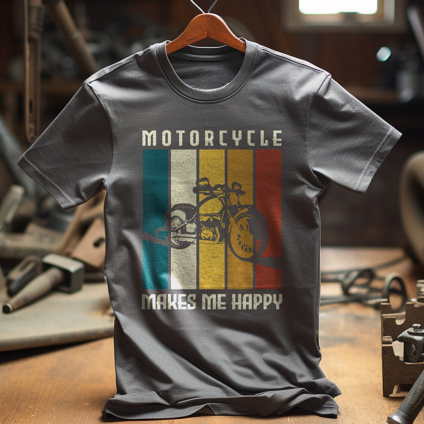 Motorcycle Makes Me Happy T-Shirt