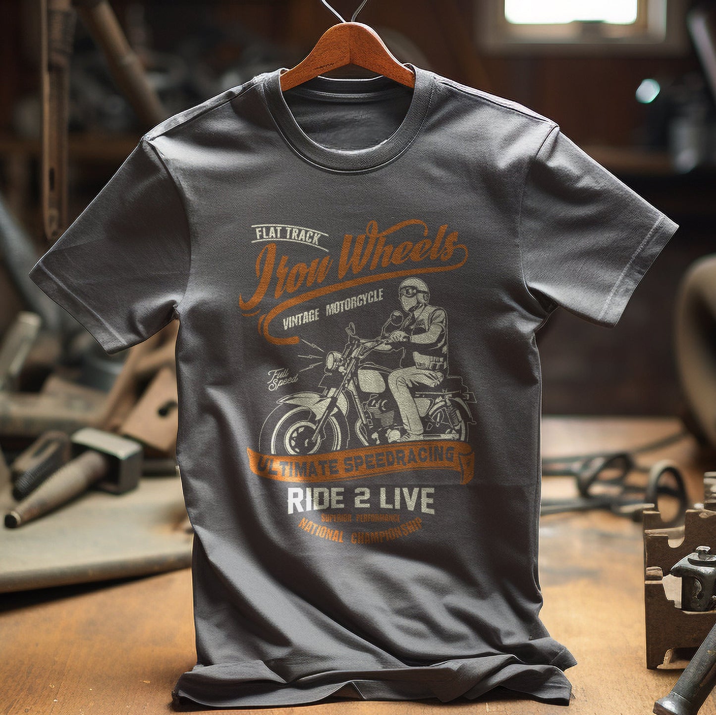 Iron Wheels T-shirt - Rev Up Your