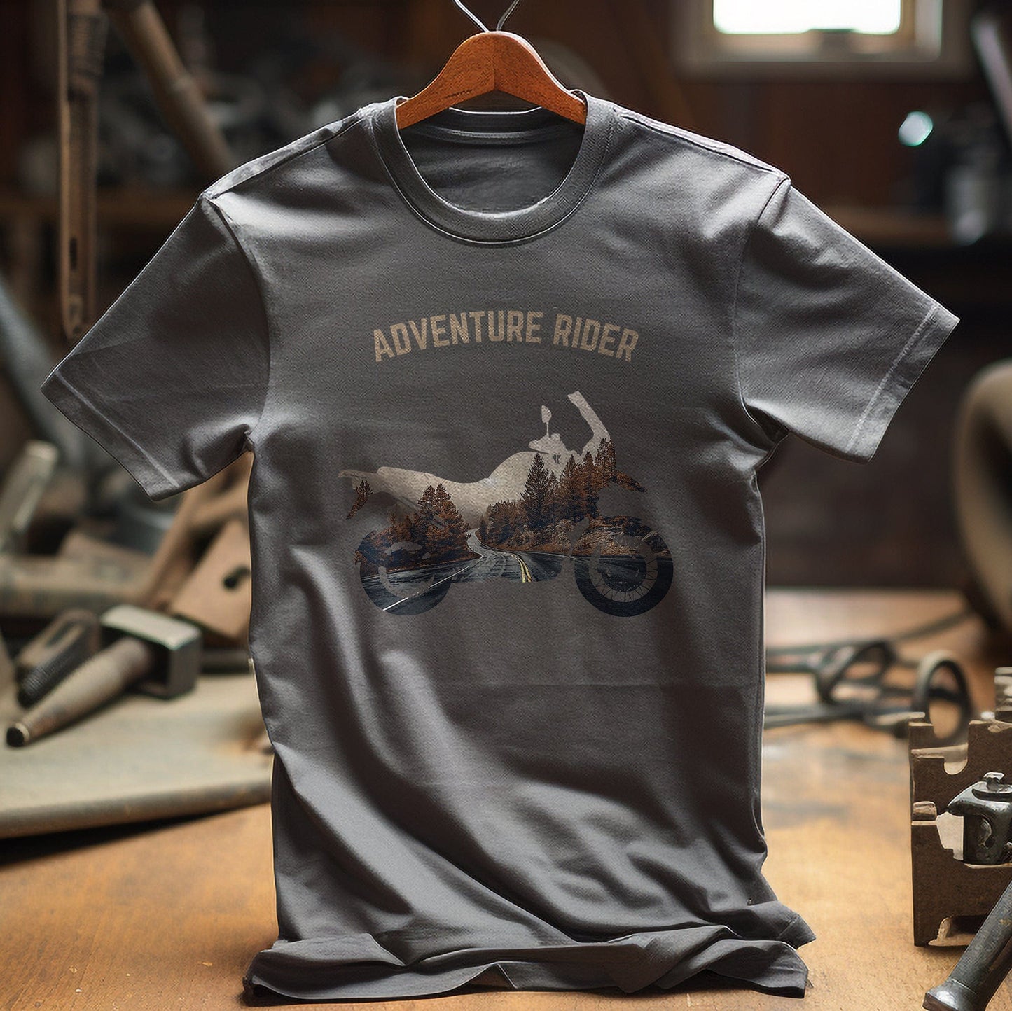 Adventure Motorcycle Biker t-shirt