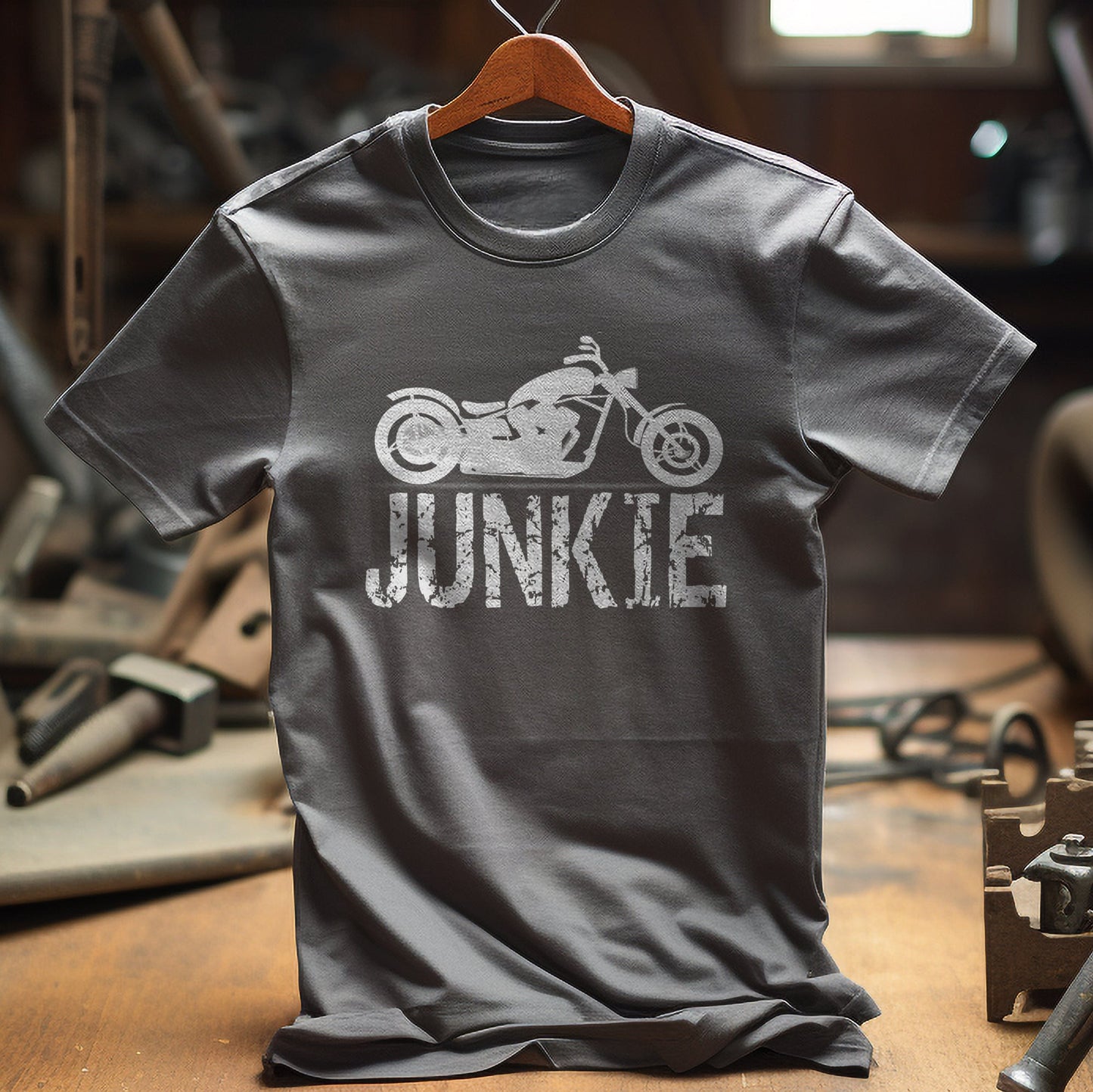 Motorcycle Biker Junkie T-Shirt -