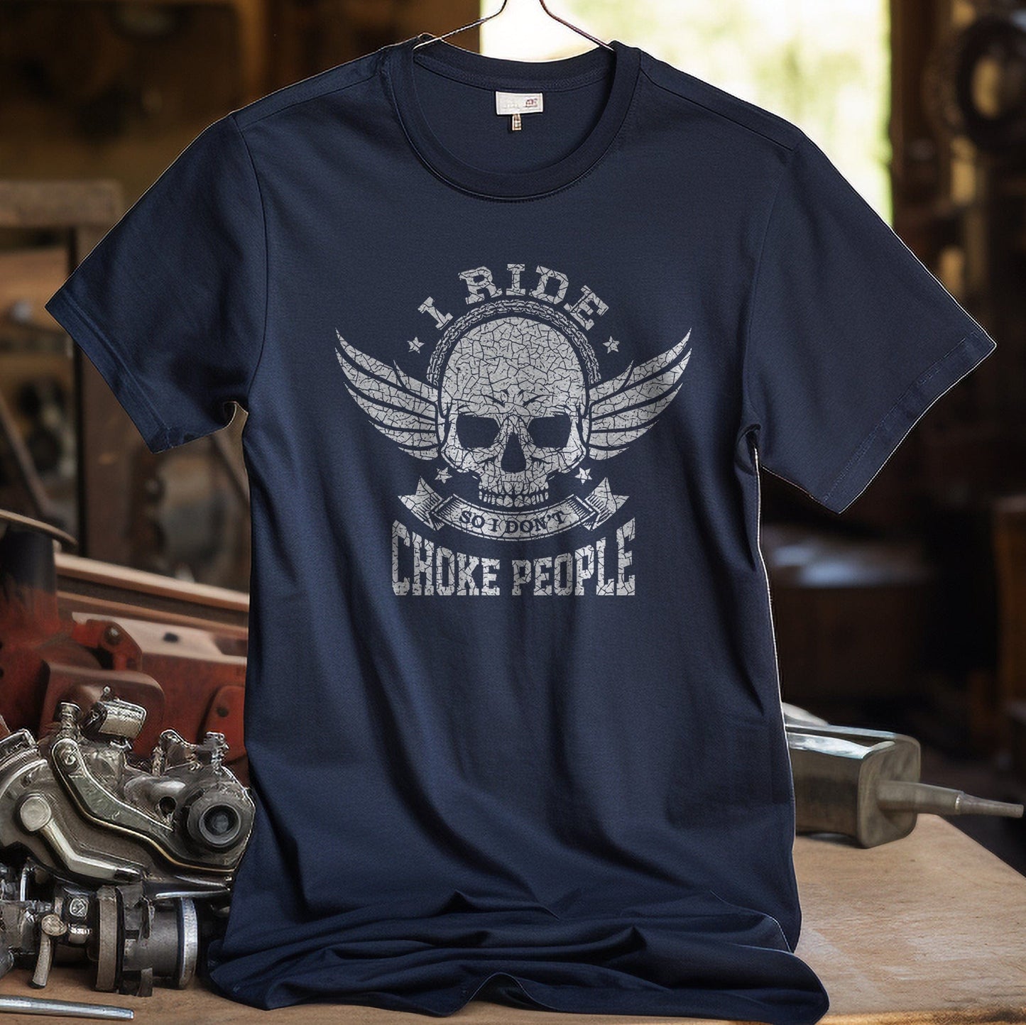 I Ride So I Don't Choke People 2 T-Shirt