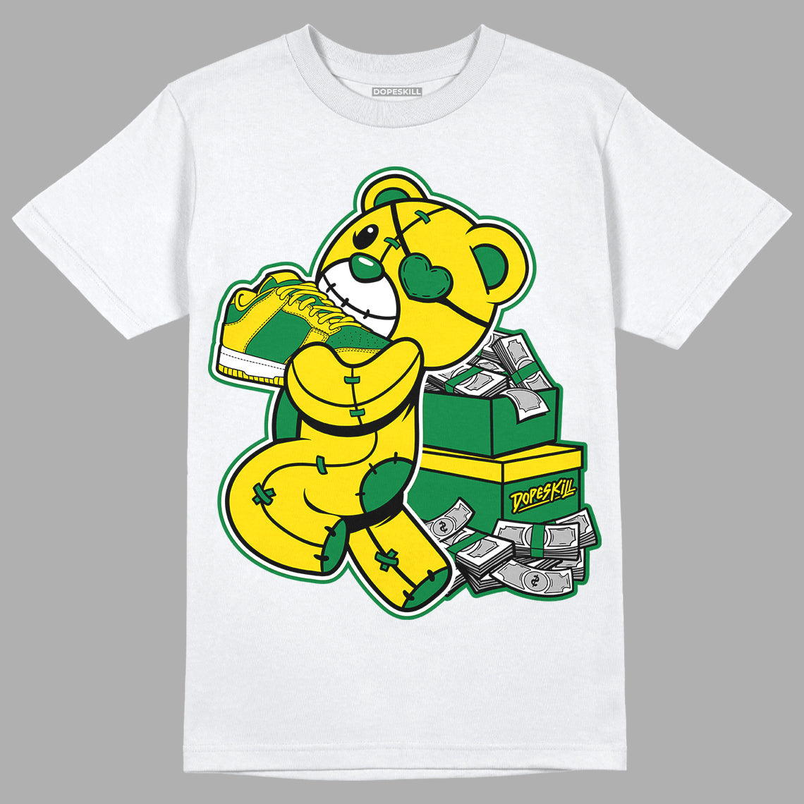 Dunk Low Reverse Brazil DopeSkill T-Shirt Bear Steals Sneaker Graphic