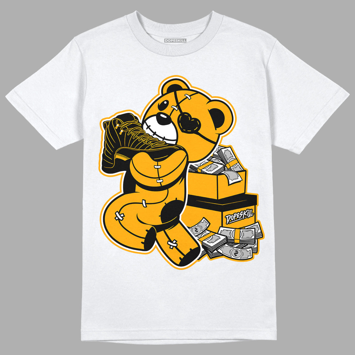 Black Taxi 12s DopeSkill T-Shirt Bear Steals Sneaker Graphic