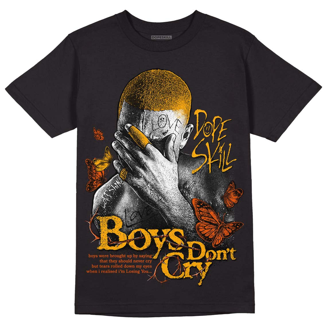 Black Taxi 12s DopeSkill T-Shirt Boys Don't Cry Graphic