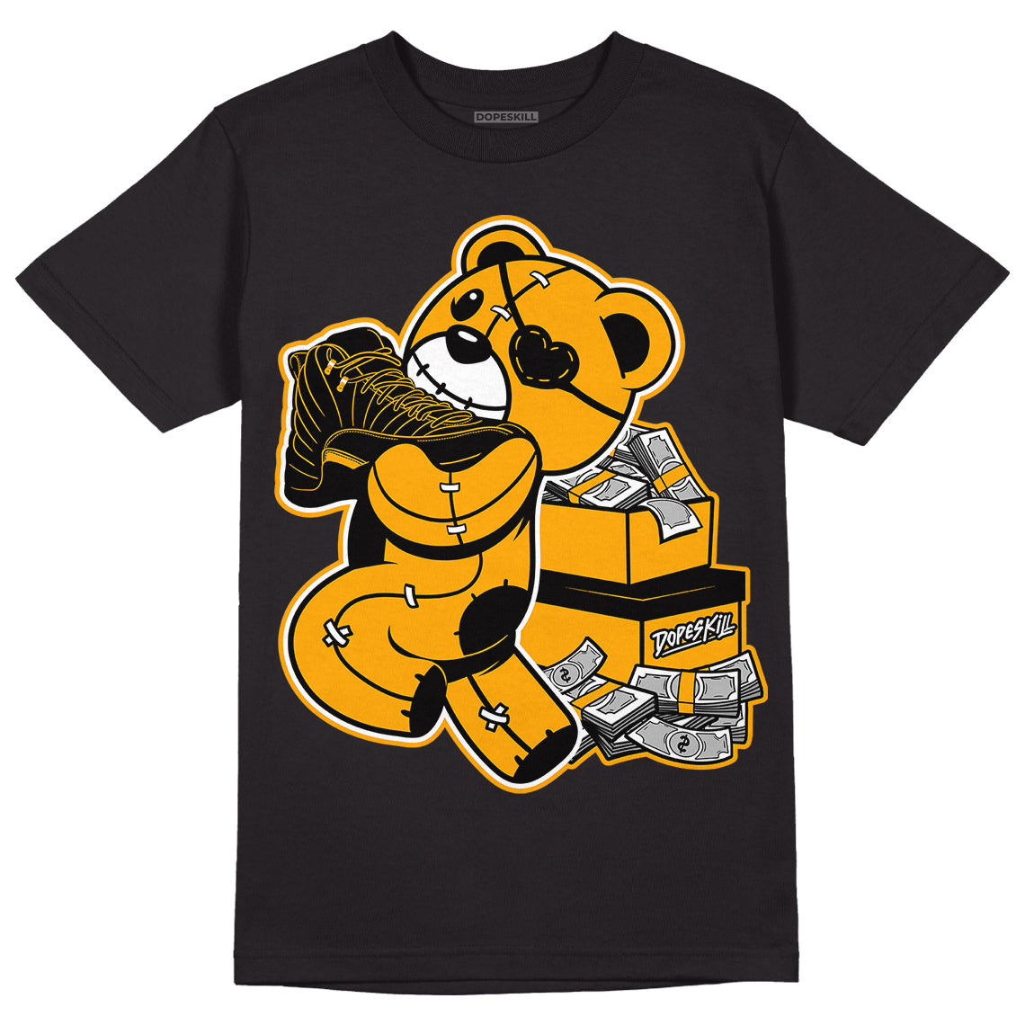 Black Taxi 12s DopeSkill T-Shirt Bear Steals Sneaker Graphic