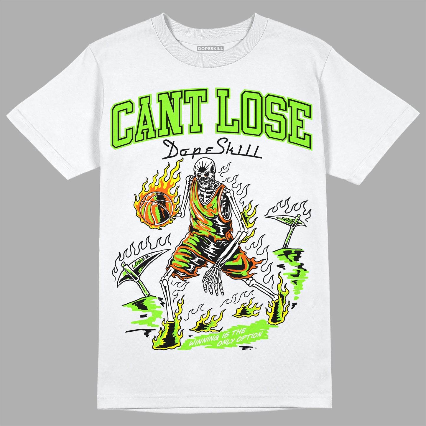 Neon Green Collection DopeSkill T-Shirt Cant Lose Graphic