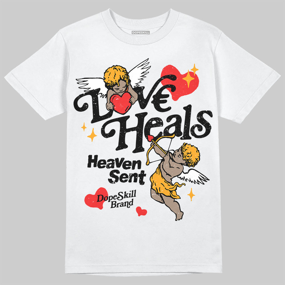 Black Taxi 12s DopeSkill T-Shirt New Love Heals Graphic
