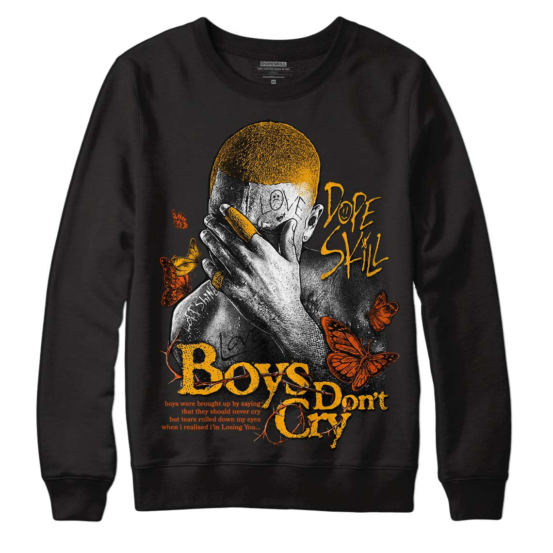 Black Taxi 12s DopeSkill Sweatshirt Boys Don't Cry Graphic