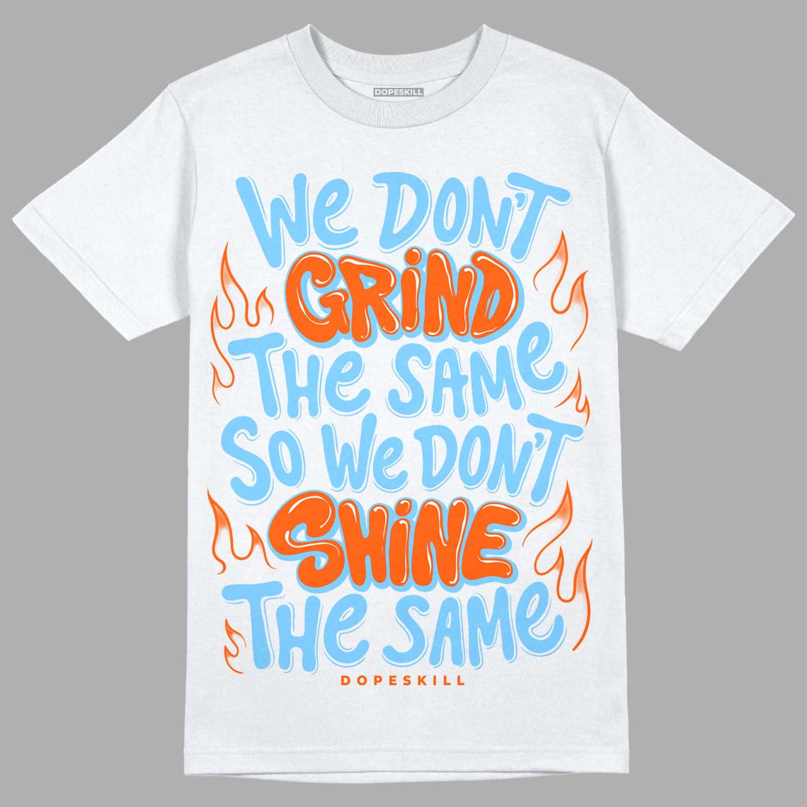 Dunk Low Futura University Blue DopeSkill T-Shirt Grind Shine Graphic