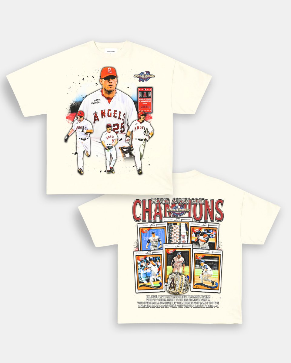 2002 WORLD SERIES CHAMPS - ANGELS TEE - [DS] Style001